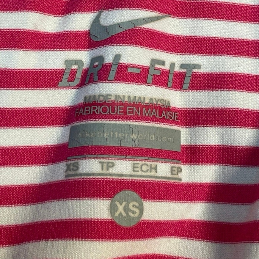 Nike Dri Fit Pink 1/4 Zip High Neck Long Sleeve Athletic Running Top Size XS - Image 4