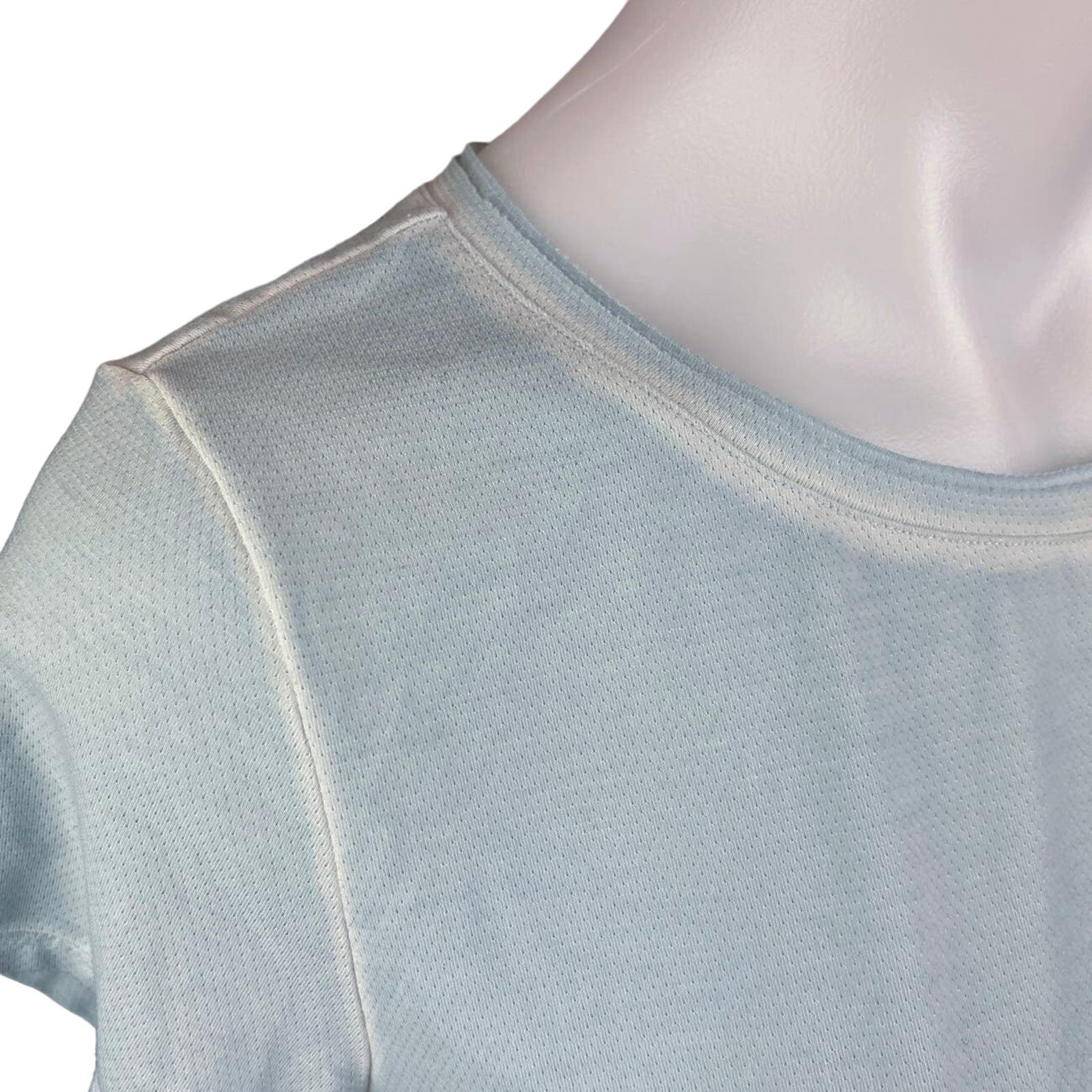 Nike Dri Fit Women's Blue Breathable Crew Neck Short Sleeve Basic T Shirt Size S - Image 5