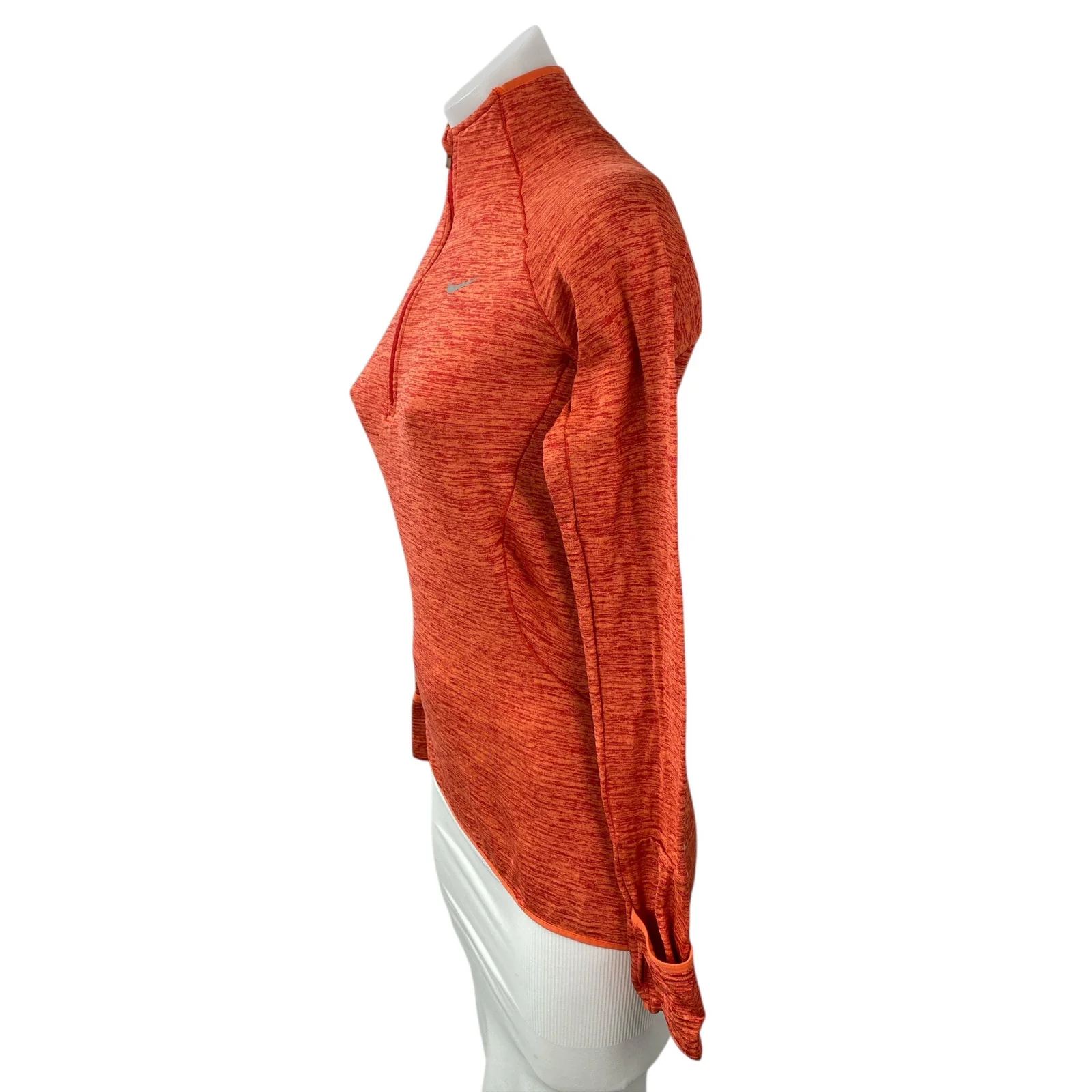Nike Element Sphere Half Zip Womens Coral Dri Fit Long Sleeve Athletic Shirt XS - Image 3