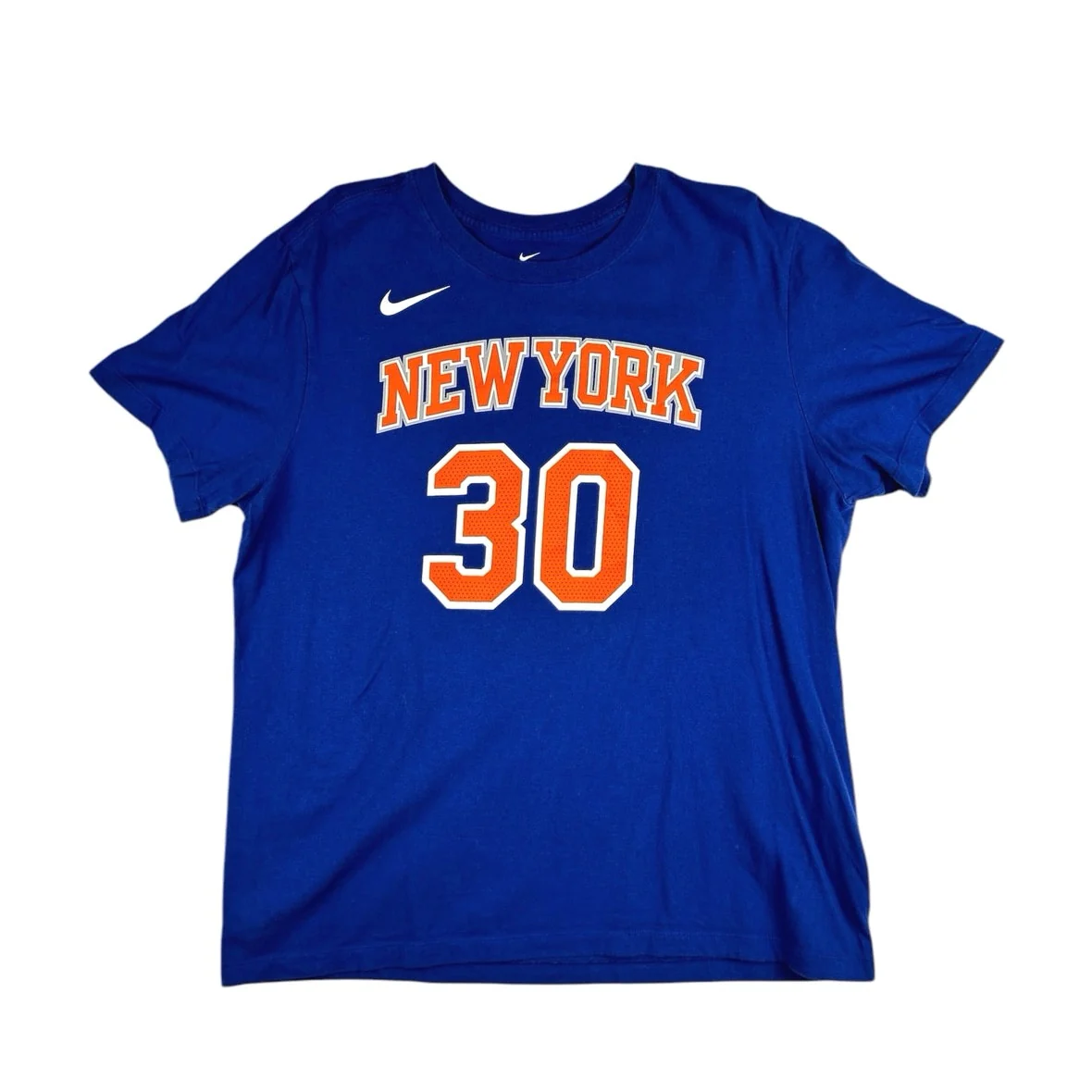 Nike Men's Blue Julius Randle New York Knicks Basketball Tee T-Shirt Top Size L