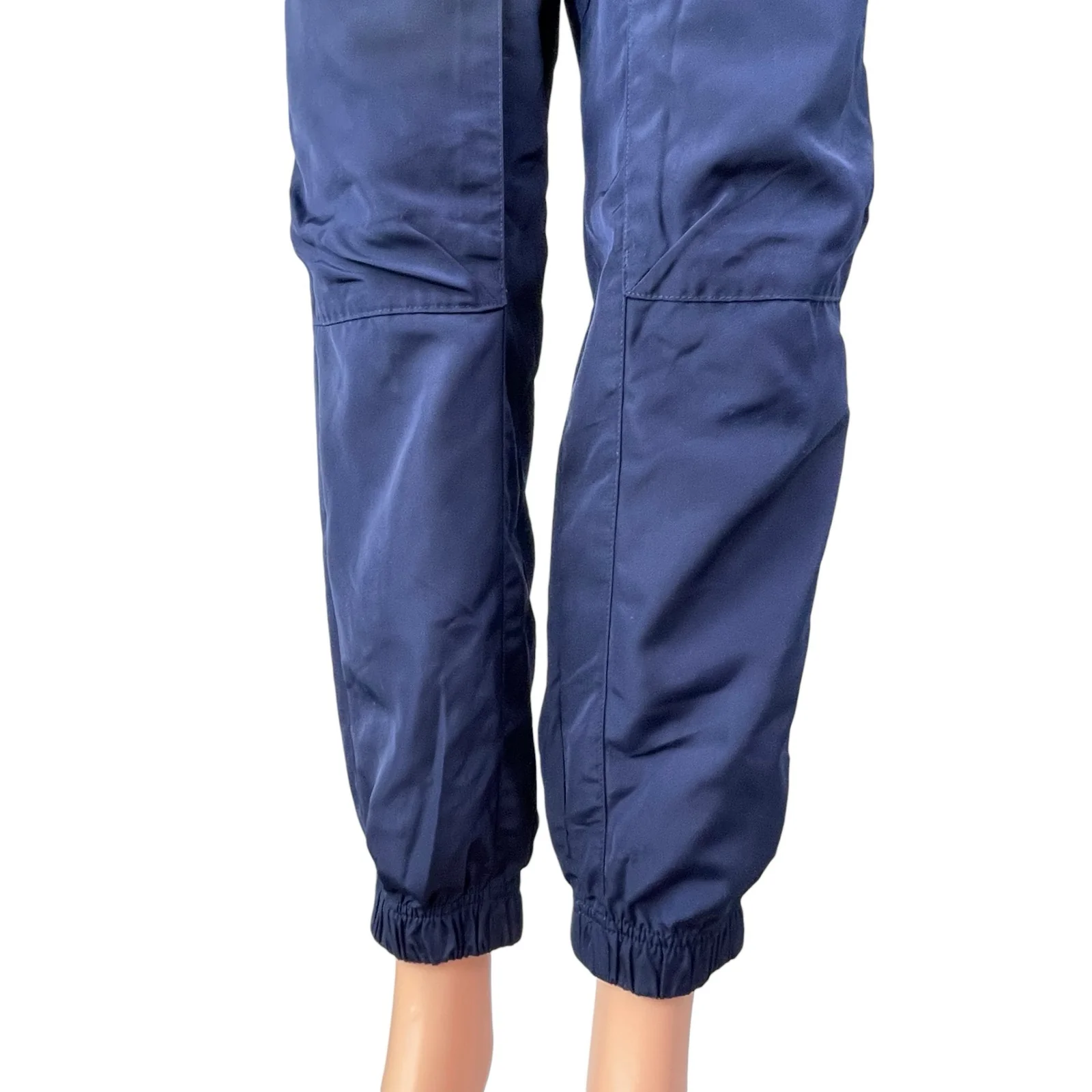 Nike Navy Blue High Rise Parachute Track Trouser Windbreaker Jogger Pants Sz XS - Image 3