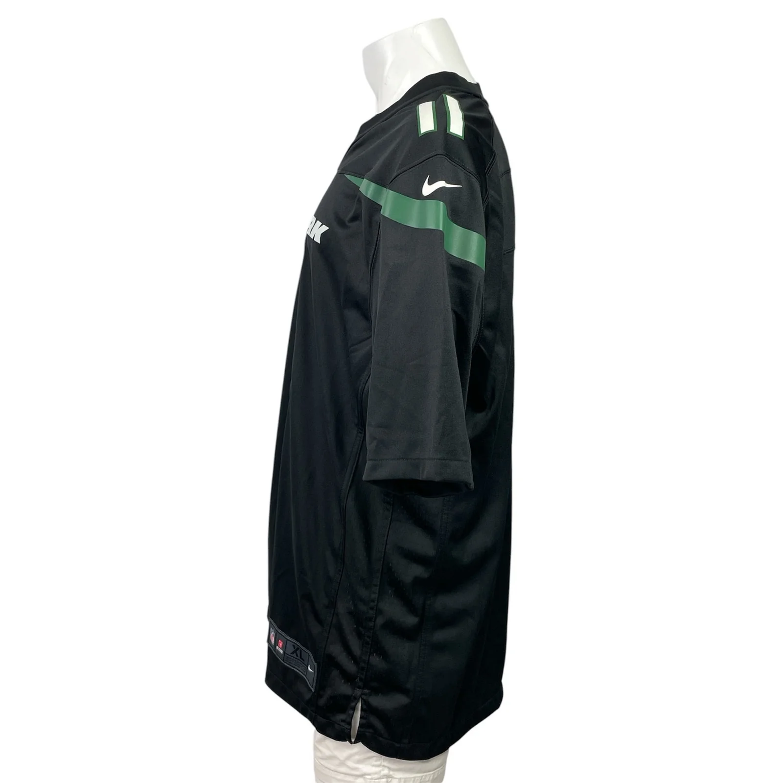 Nike New York Jets Denzel Mims #11 NFL Black Short Sleeve Game Jersey Top Sz XL - Image 2