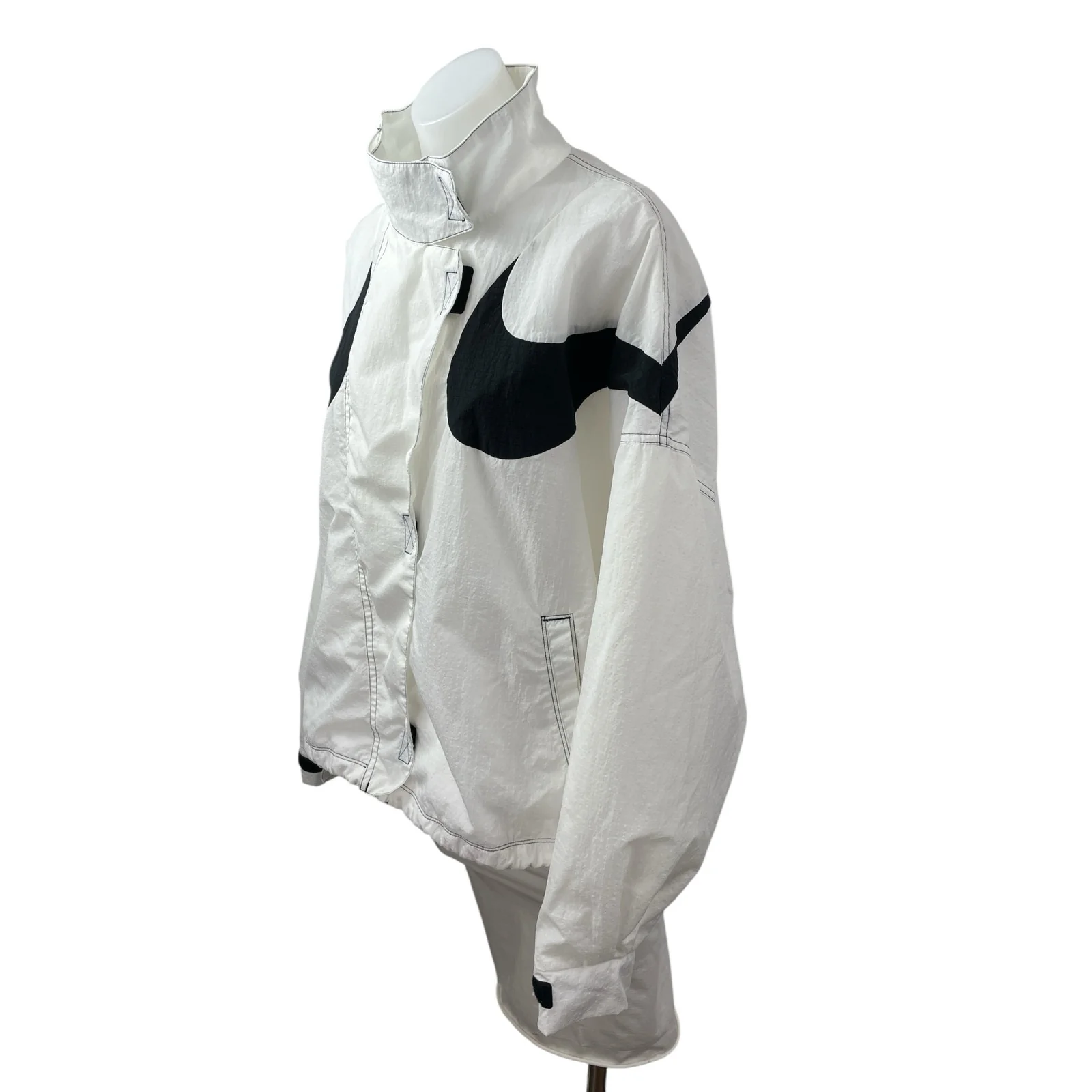 Nike Sportswear Swoosh Repel Women Athletic Activewear Windbreaker Coat Jacket L - Image 3