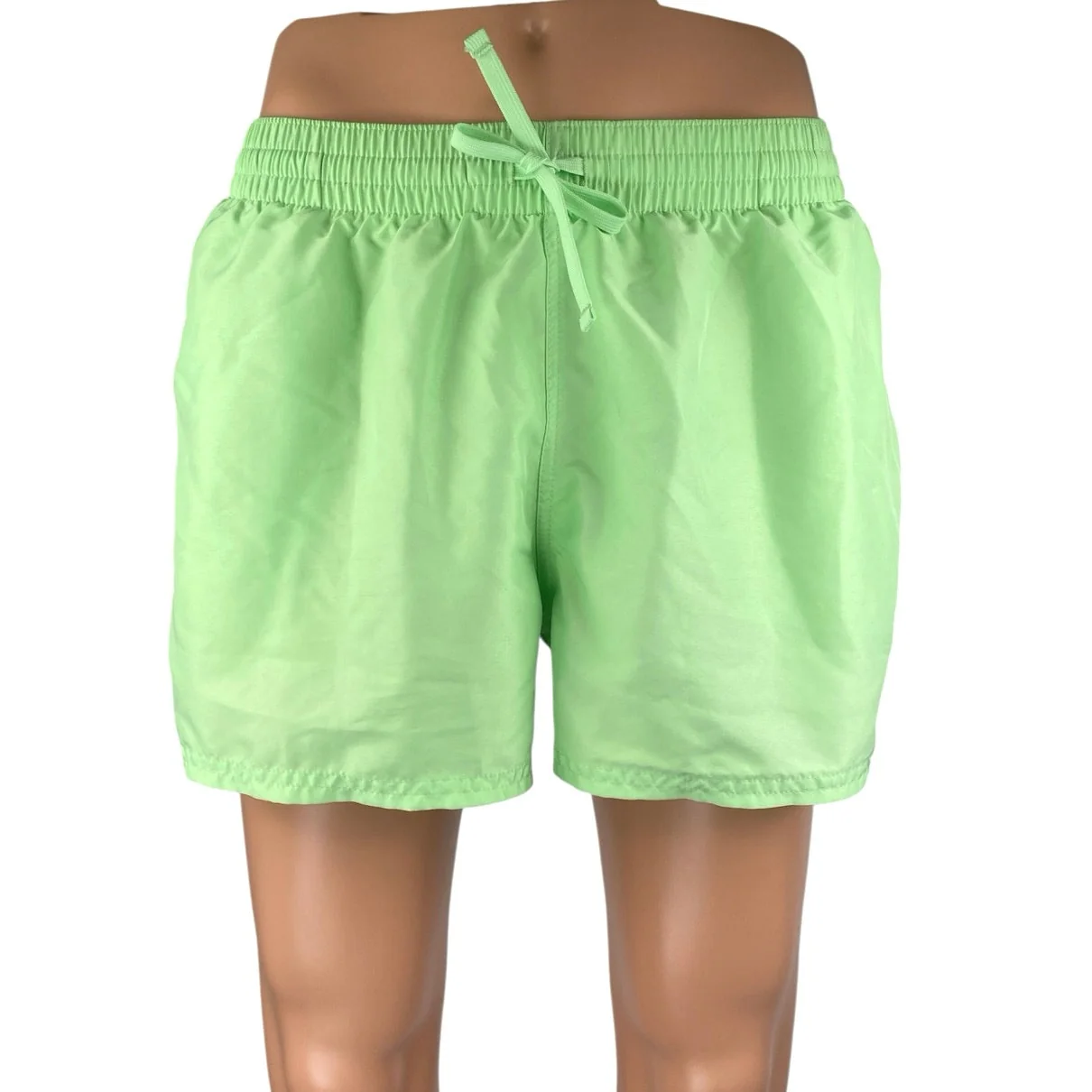 Nike Swim Essentials Men's Green Drawstring Volleyball Athletic Shorts Size L