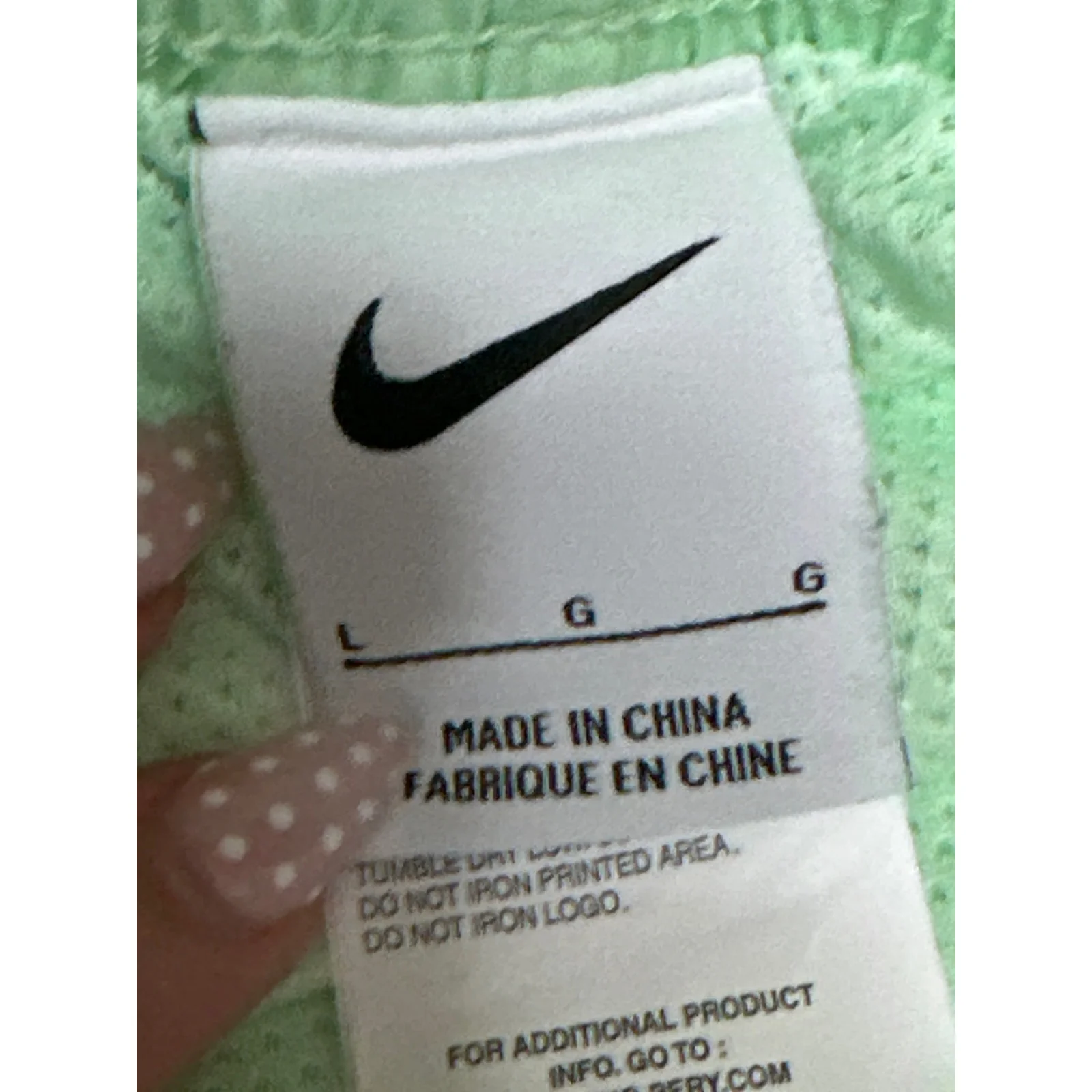 Nike Swim Essentials Men's Green Drawstring Volleyball Athletic Shorts Size L - Image 4