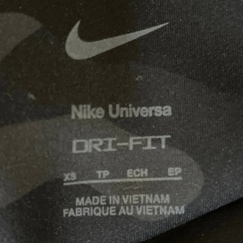 Nike Universe Black Gray Camo High Rise Pull On Yoga Athletic Leggings Size XS - Image 4