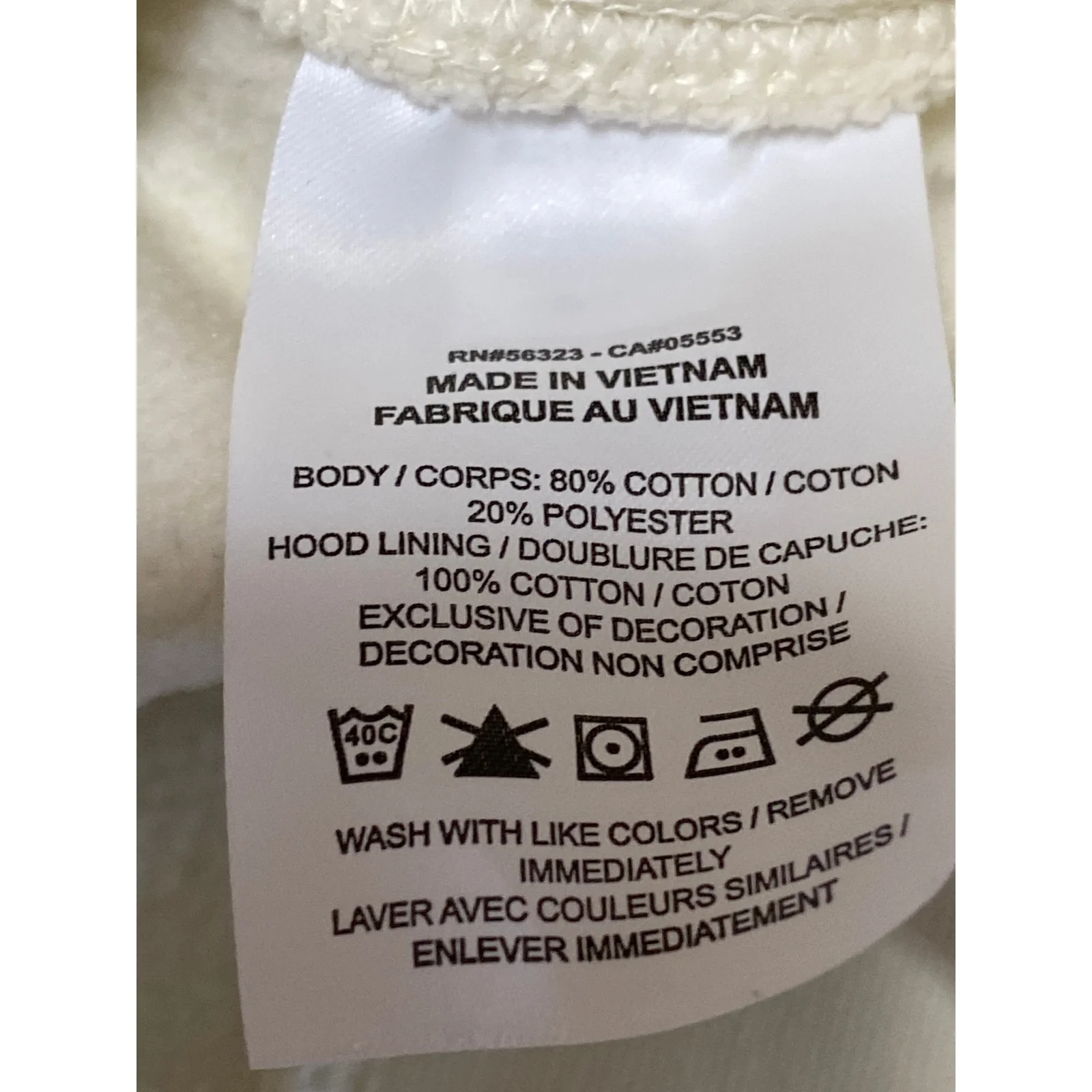 Nike Women's Cream Embroidered Logo Swoosh Hoodie Hooded Sweatshirt Top Size M - Image 4