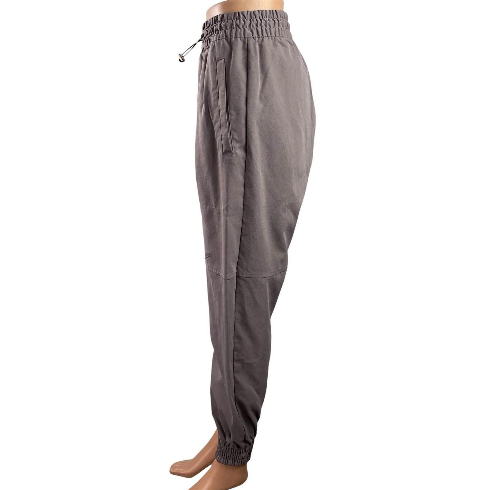 Nike Women's Gray High Rise Workout Running Athletic Jogger Sweat Pants Size S - Image 2