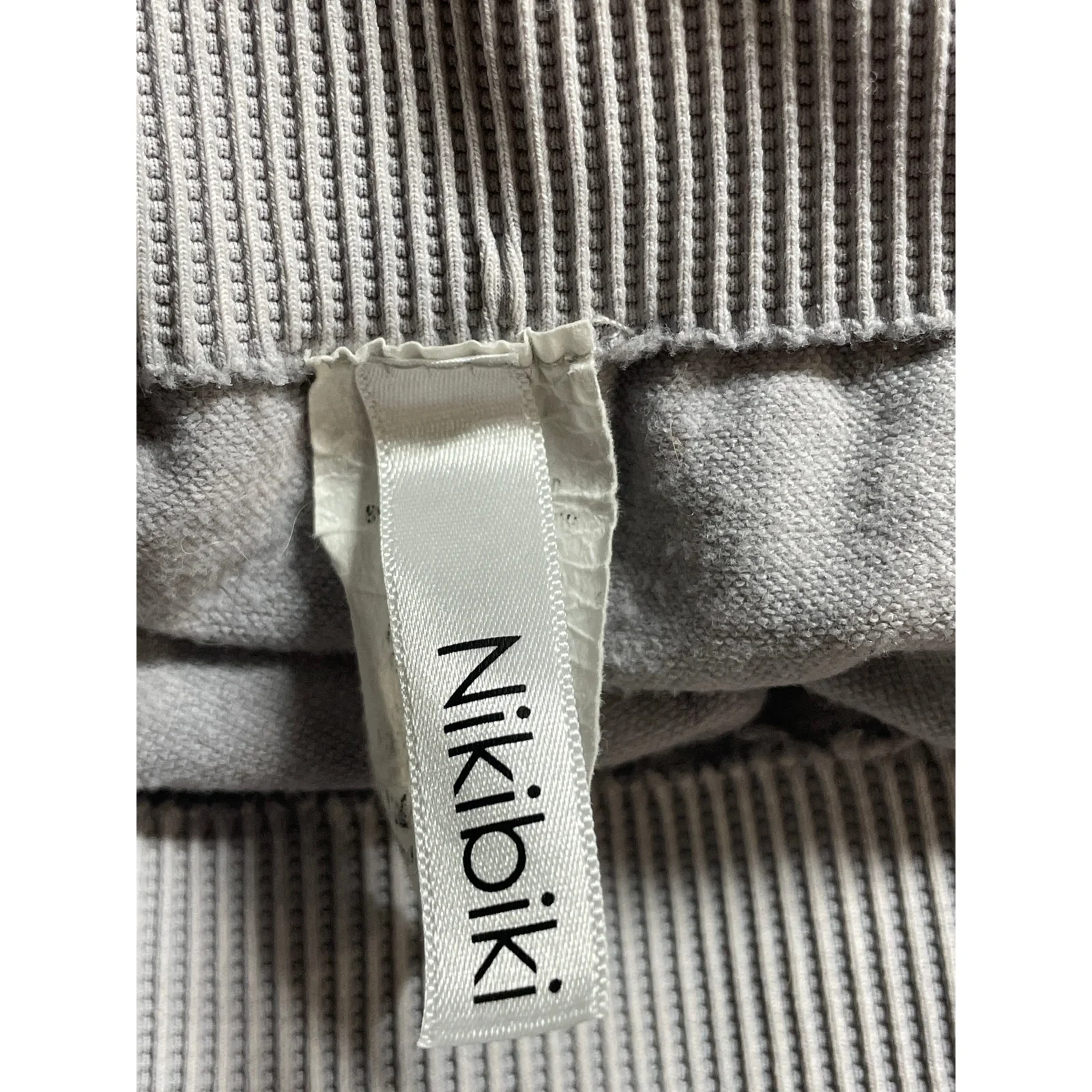 Nikibiki Womens Gray Low Waist Waffle Knee Seamless Activewear Tight Leggings OS - Image 5