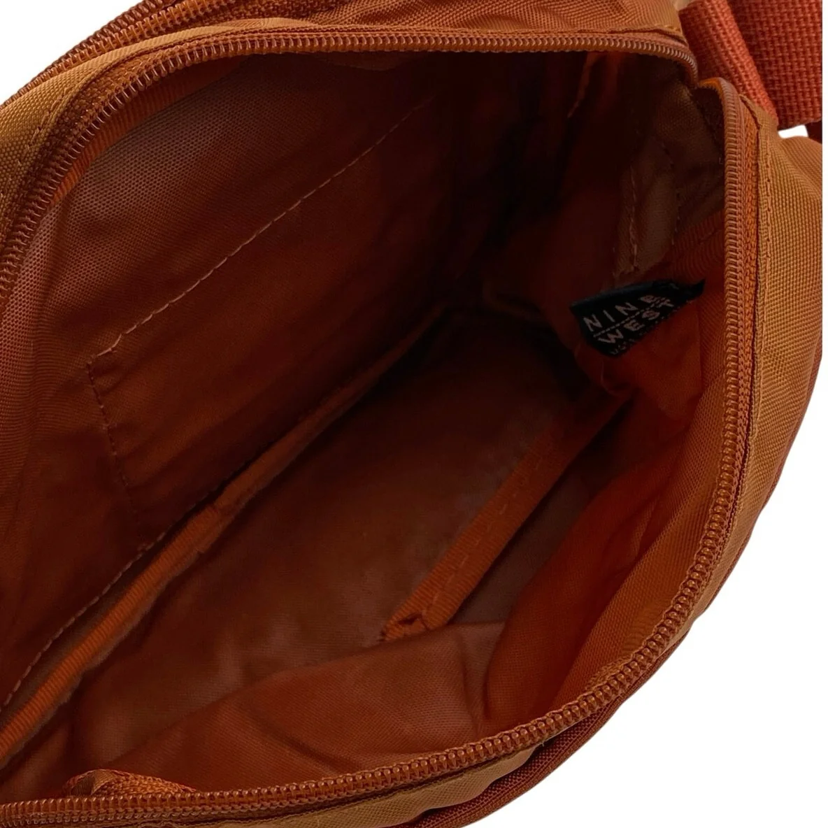 Nine West Unisex Coral Nylon Messenger Pockets Adjustable Crossbody Handbag OS - Image 9