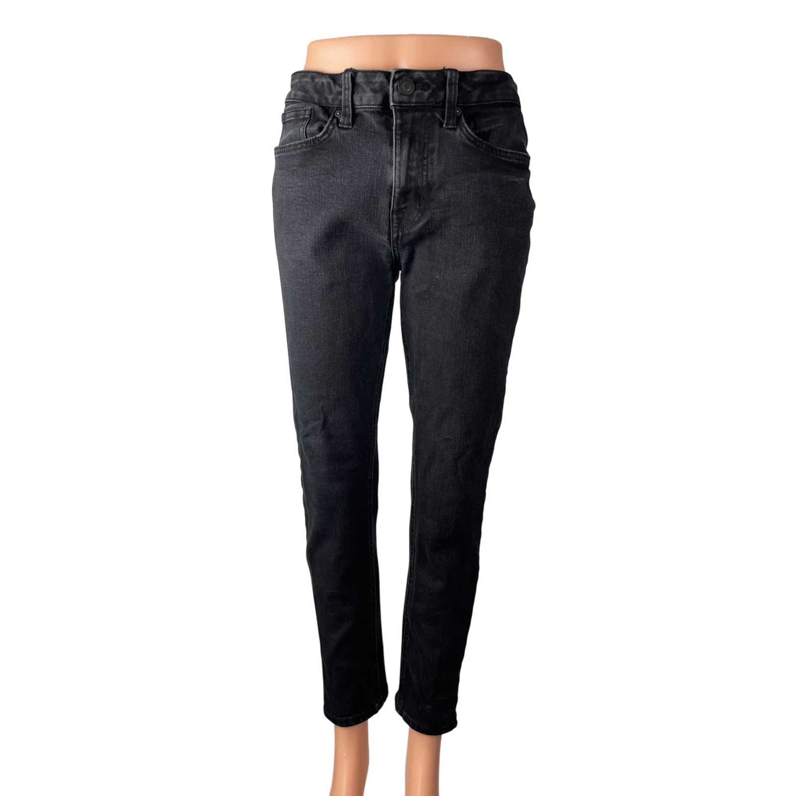 No Boundaries Women's Black High Waisted Classic Skinny Denim Jeans Pants 30x30