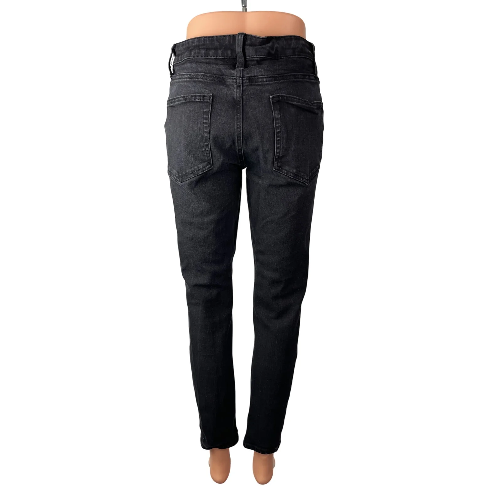 No Boundaries Women's Black High Waisted Classic Skinny Denim Jeans Pants 30x30 - Image 4