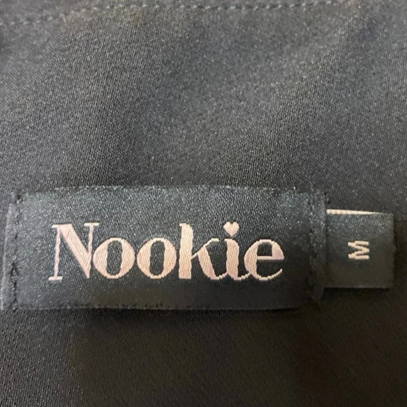 Nookie Divine Jumpsuit Black Sleeveless Split Wide Leg Overalls Jumpsuit Size M - Image 4