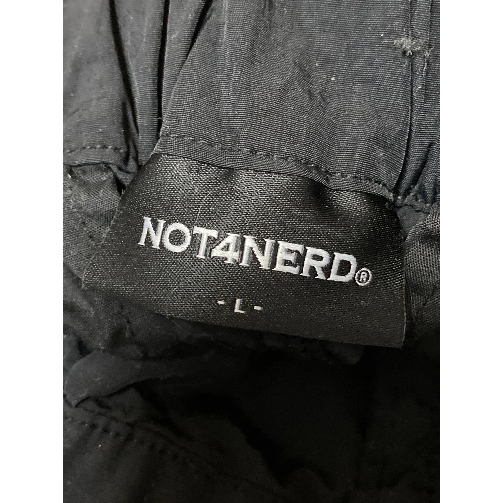 Not4Nerd Women's Black Elastic High Waist Tapered Cargo Jogger Trousers Pants L - Image 3