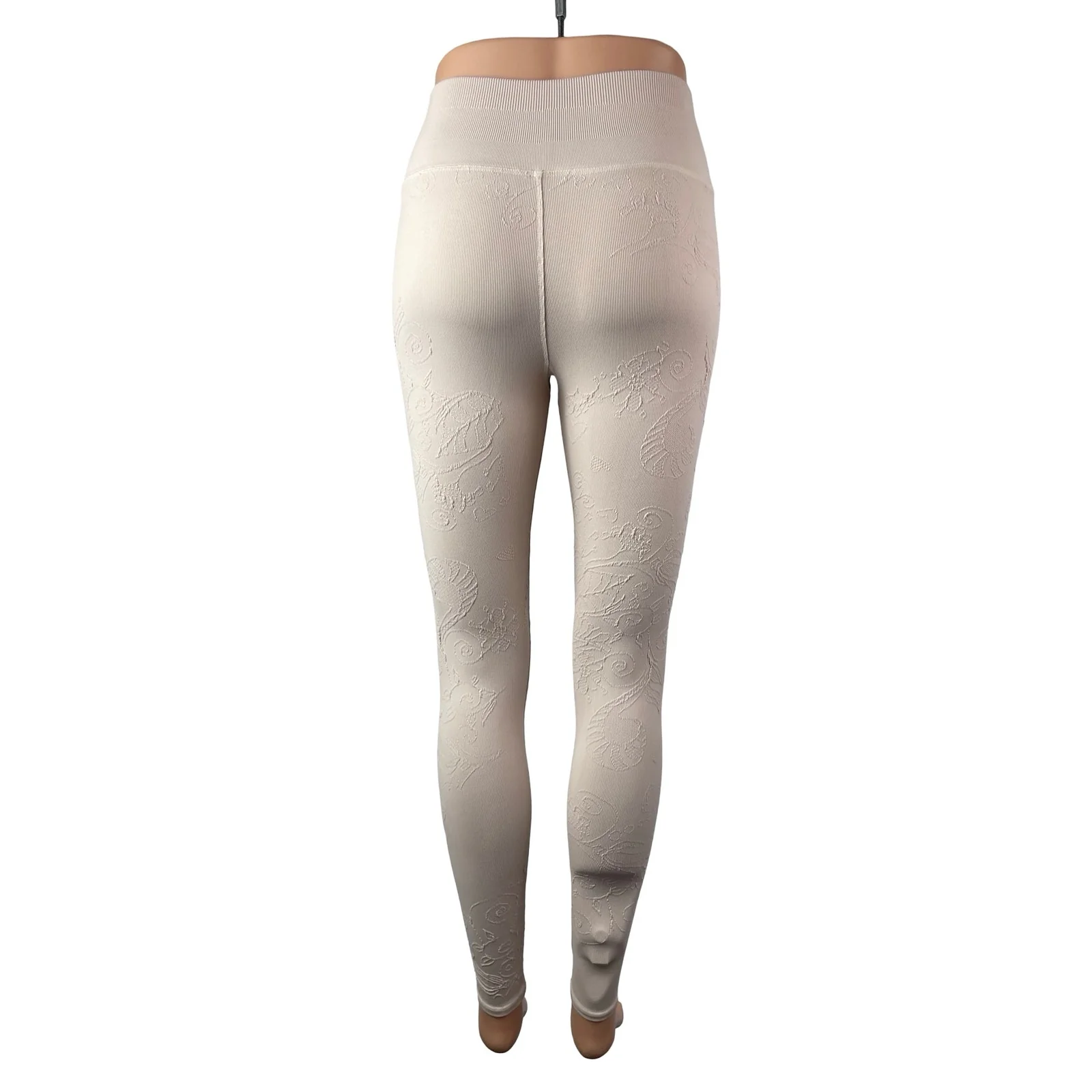NUX Thrive Texture Rose Pink Skinny Yoga Athletic Activewear Leggings Pants Sz S - Image 4