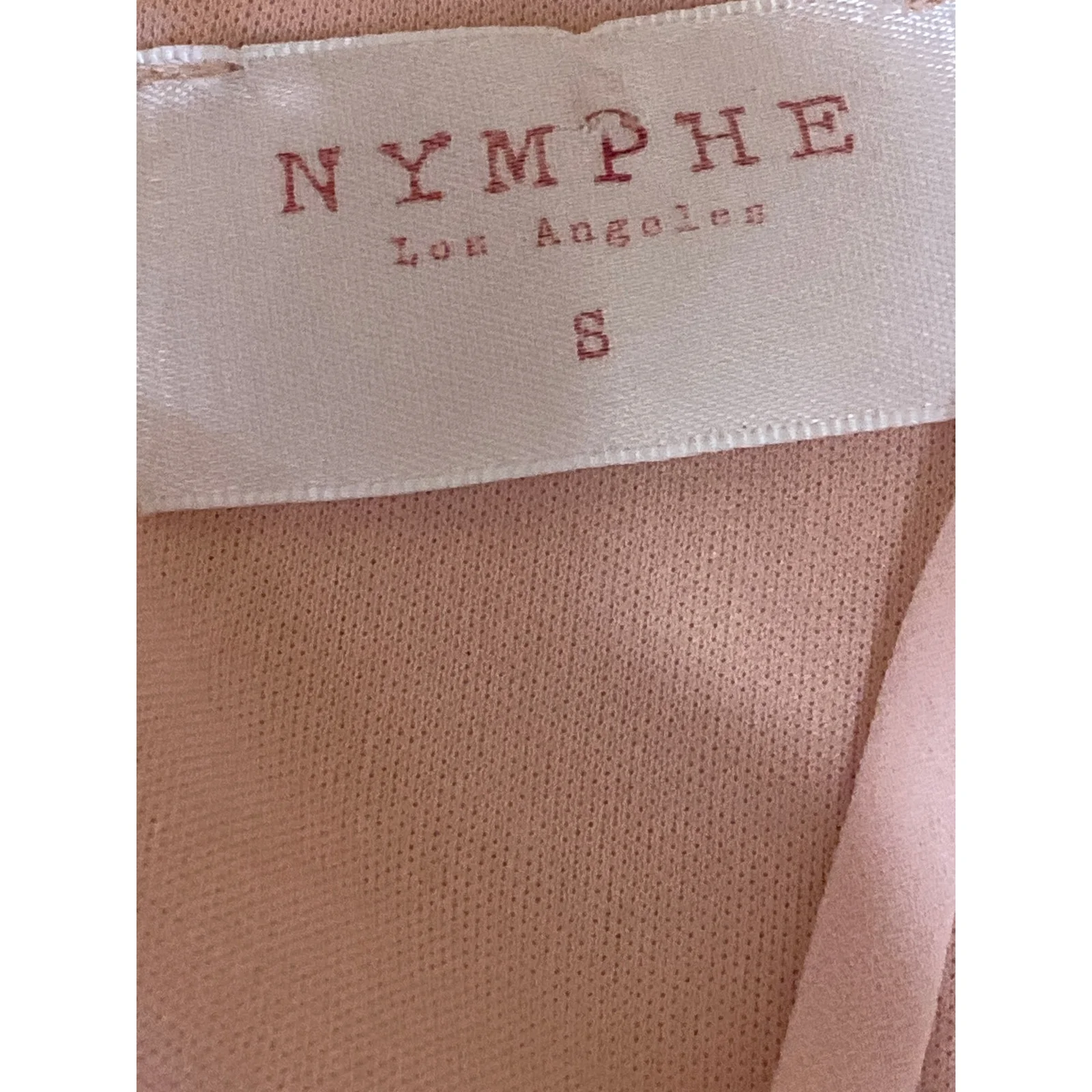 Nymphe Women's Pink Sleeveless High Neck Pleated Tank Shift Mini Dress Size S - Image 3