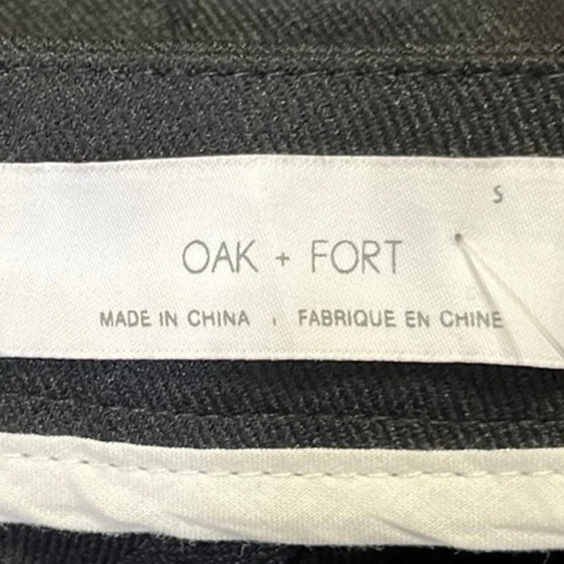 Oak + Fort Women's Black Business Career Calf Length Pencil Straight Skirt Sz S - Image 4