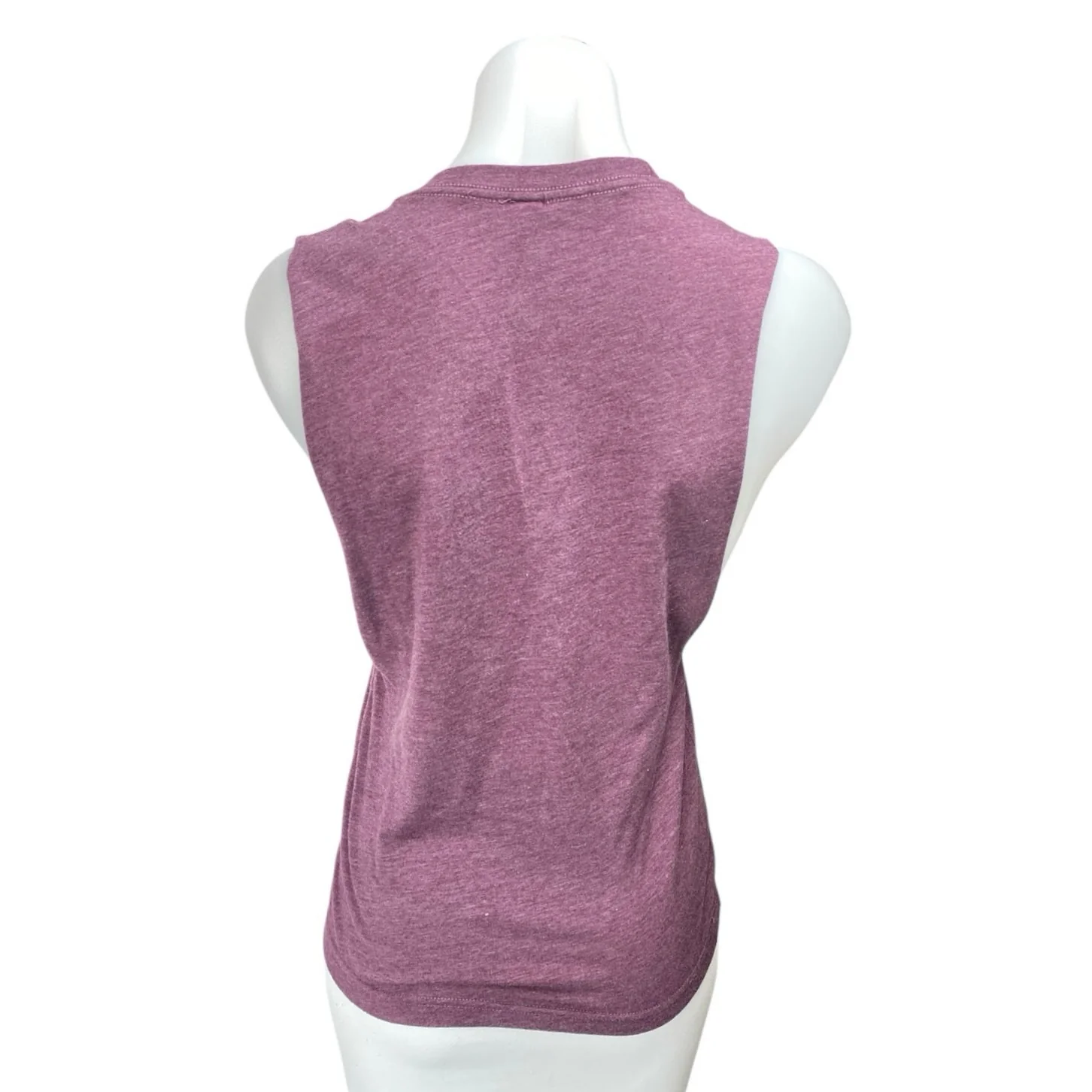 Oaklandish Women's Purple White Sleeveless Graphic Print Bridge Tank Top Size S - Image 2