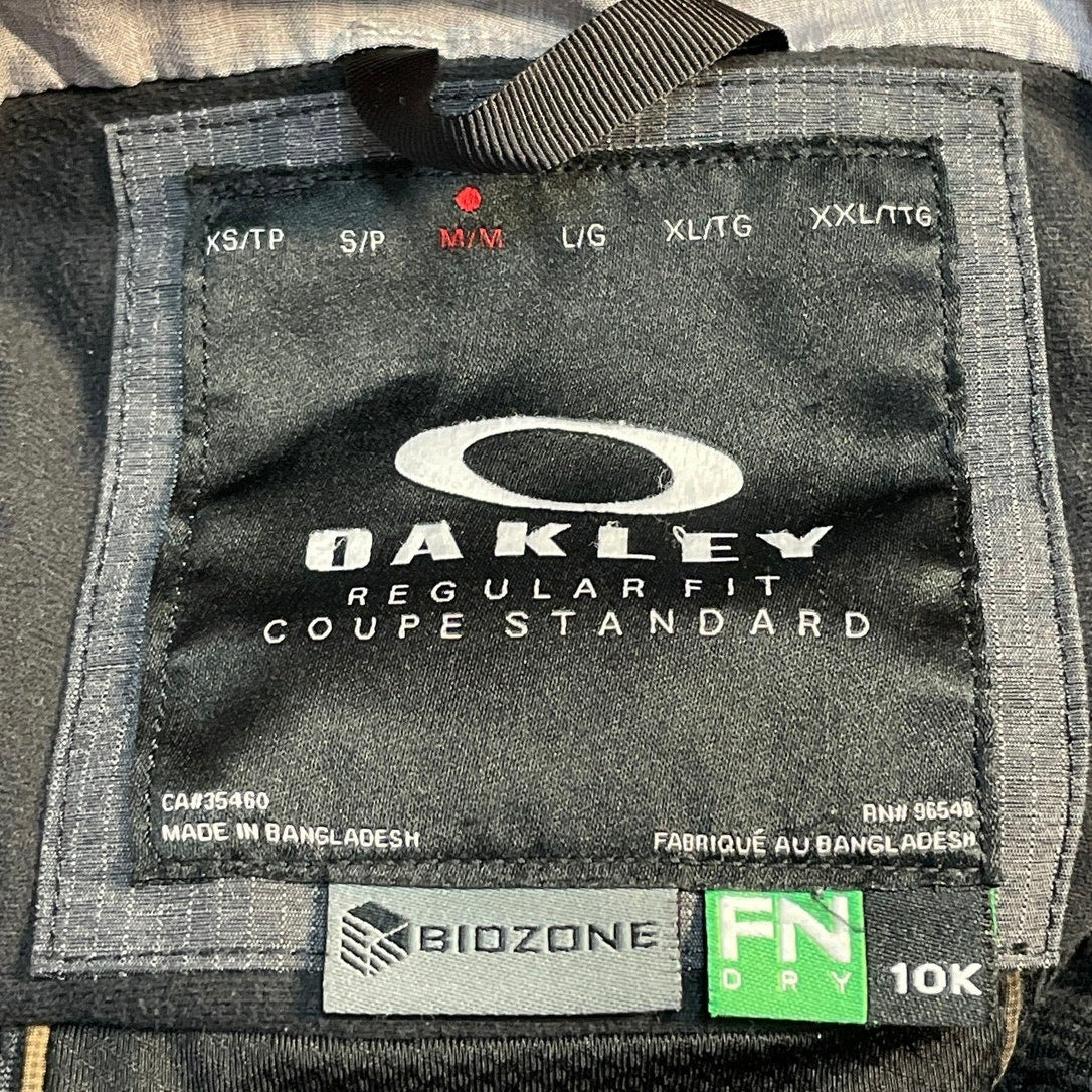 Oakley Division Biozone Men's Gray Hoodie Hooded Snap Utility Coat Jacket Size M - Image 4