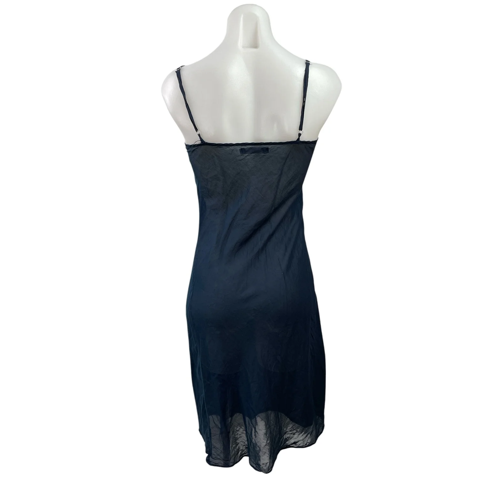 Of Two Mind Women's Navy Blue Sleeveless Scoop Neck Cami Tank Mini Dress XS - Image 3