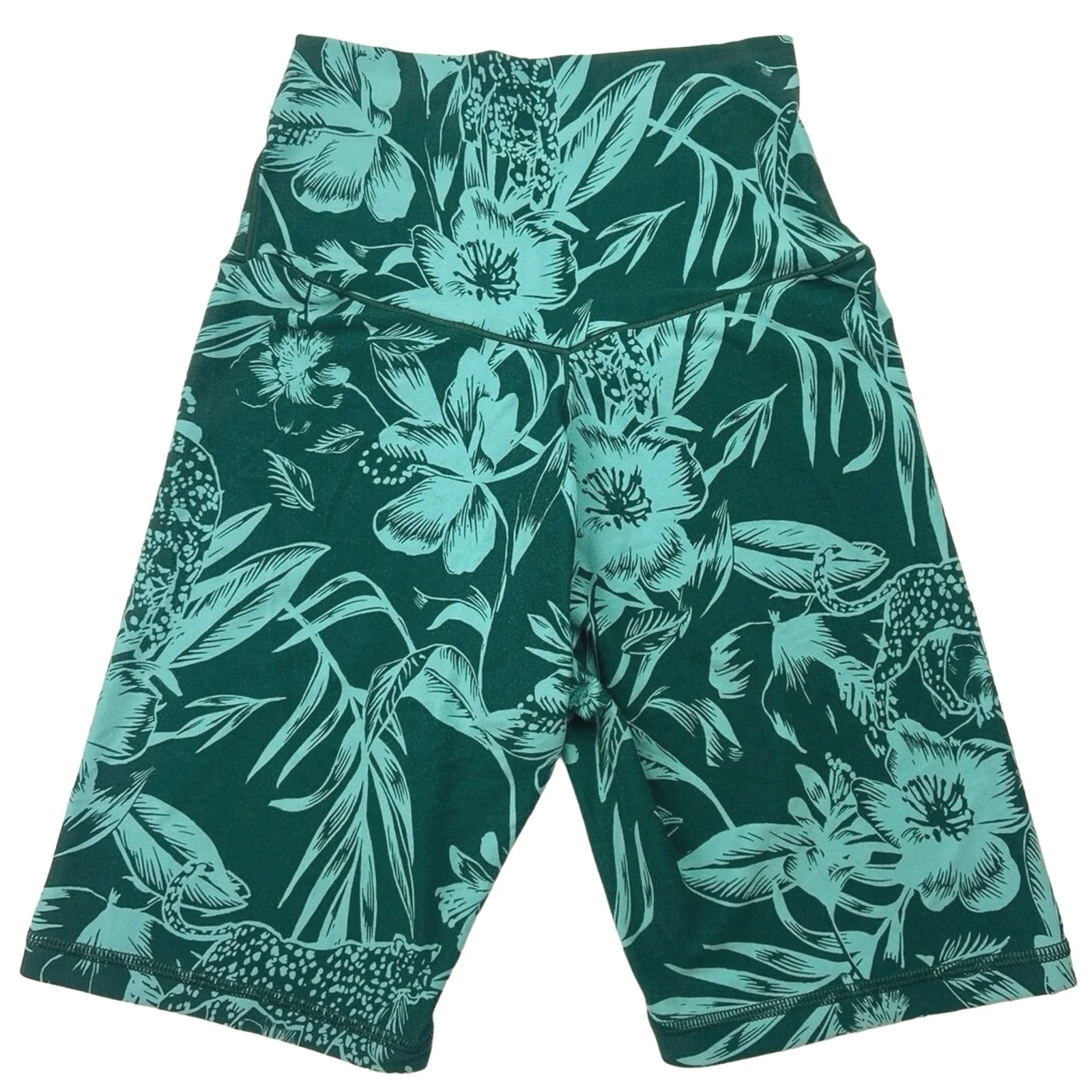 OFFLINE by Aerie Green Aly Raisman Real Me High Waisted Crossover Bike Short S - Image 2