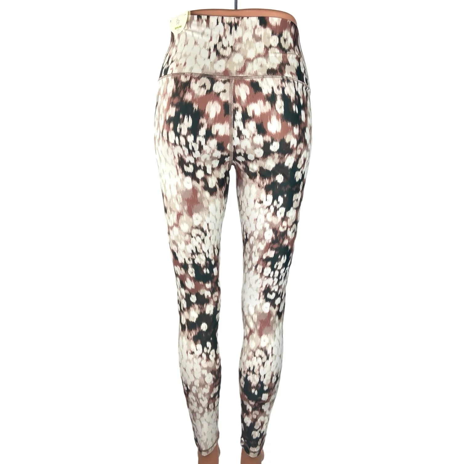OFFLINE By Aerie NWT Multicolor Crossover Mid Rise Yoga 7/8 Leggings Size M - Image 3