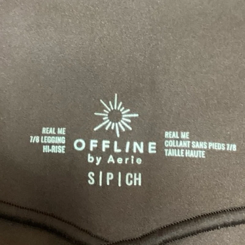 Offline by Aerie Women's Brown High Rise Stretchable Activewear Leggings Size S - Image 4