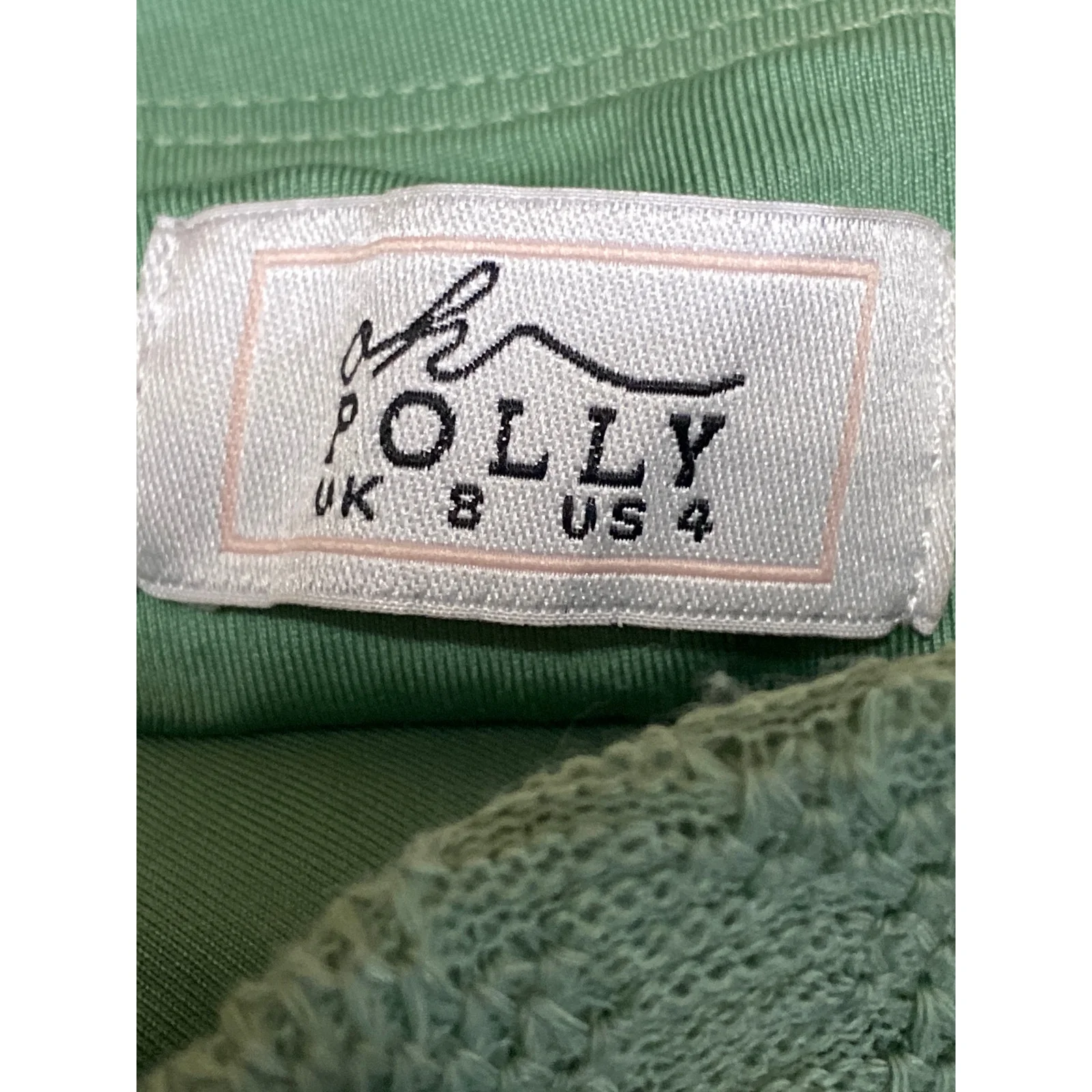 Oh Polly Women's Green High Rise Lace Up Back Flare Bootcut Bell Bottom Pants 4 - Image 3