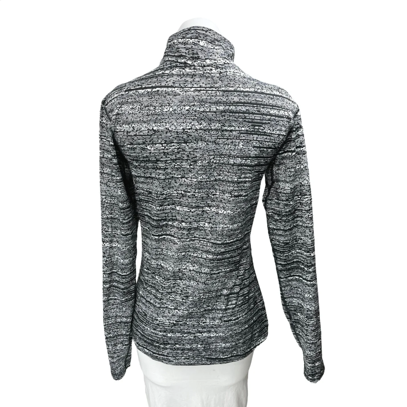Old Navy Active Gray Long Sleeve Half Zip High Neck Activewear Sweatshirt Top M - Image 2