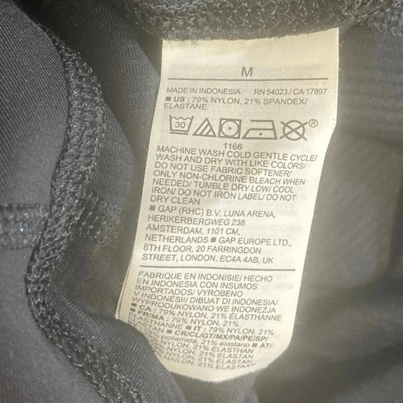 Old Navy Active Women's Black Crop Yoga Workout Athletic Leggings Pants Size M - Image 6