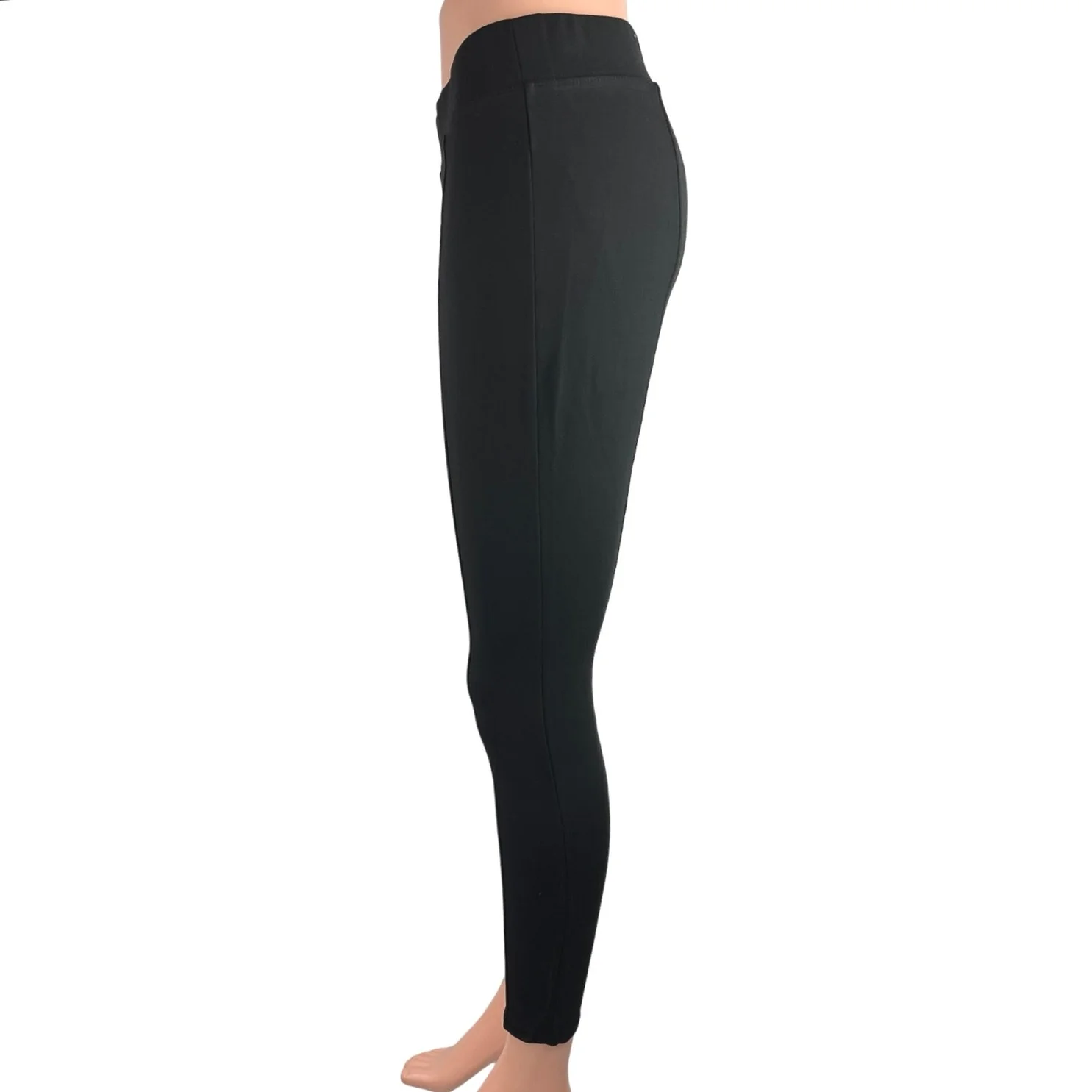 Old Navy Black High Rise Stretch Skinny Stevie Cropped Casual Leggings Size M - Image 2