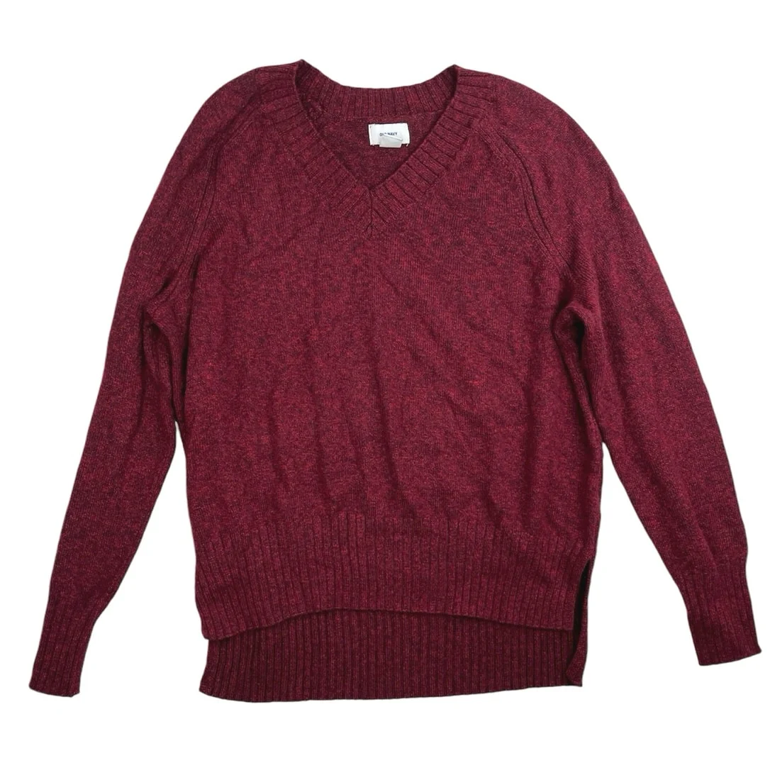 Old Navy Blue & Maroon Knitted Crewneck Long Sleeve Pullover Sweater Top Lot M - Image 6