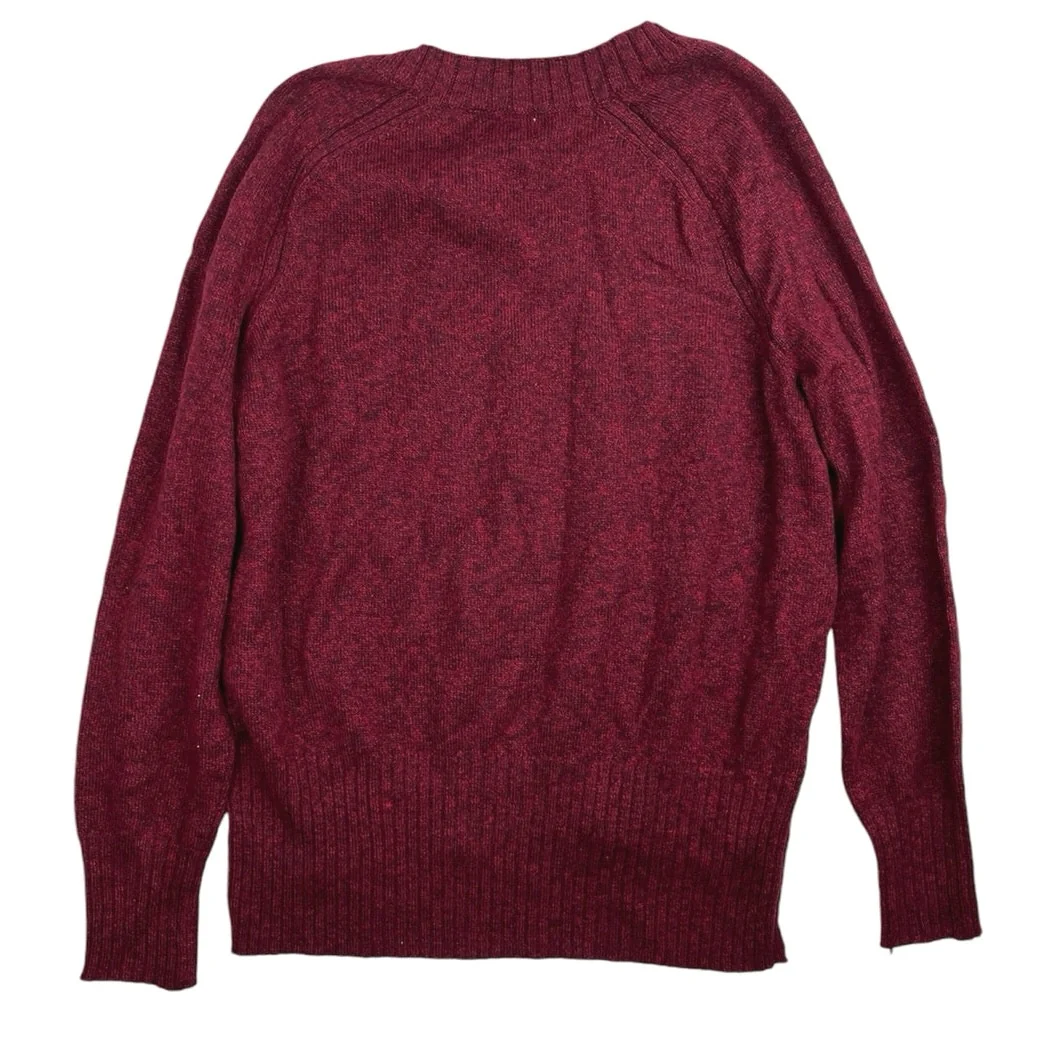 Old Navy Blue & Maroon Knitted Crewneck Long Sleeve Pullover Sweater Top Lot M - Image 7