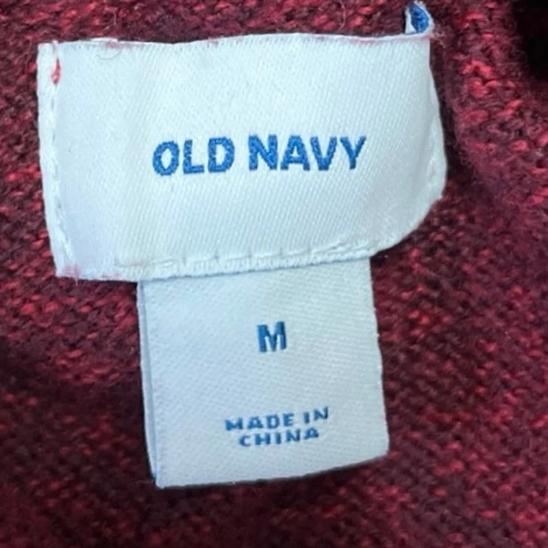 Old Navy Blue & Maroon Knitted Crewneck Long Sleeve Pullover Sweater Top Lot M - Image 8