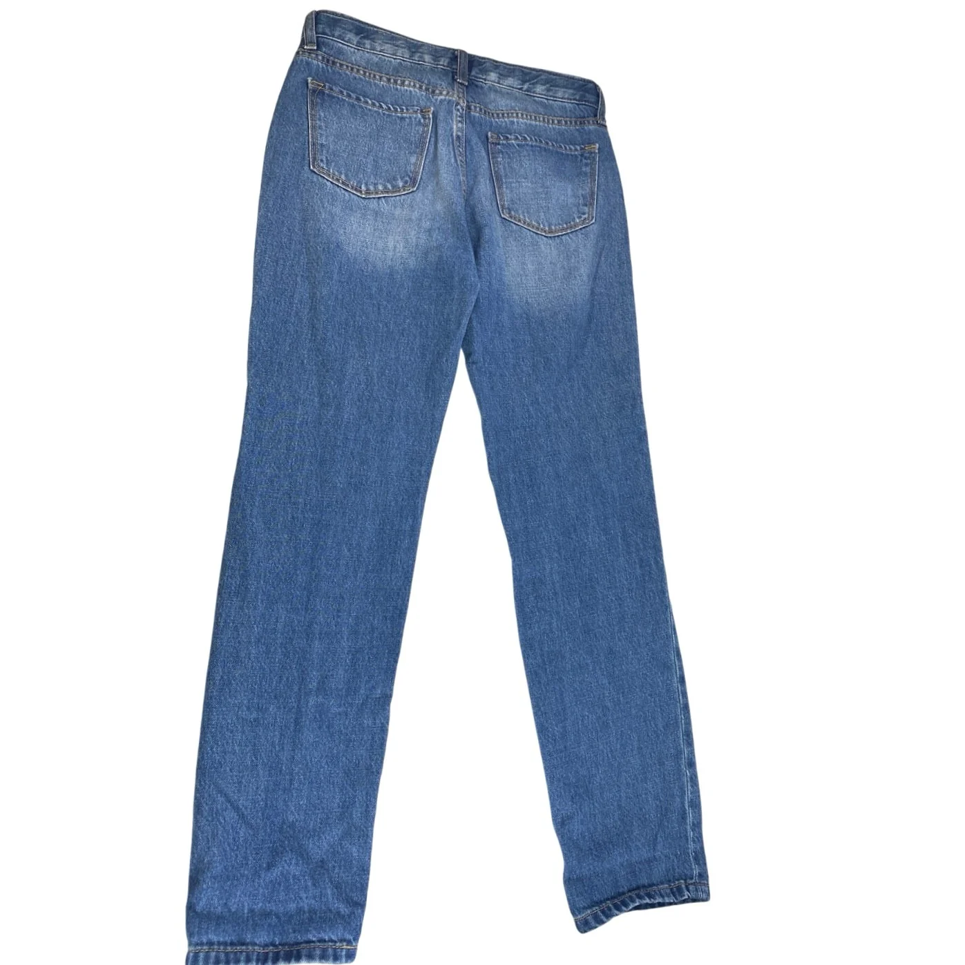 Old Navy Boyfriend Skinny Girls Blue Floral Embroidered Straight Denim Jeans 14 - Image 3