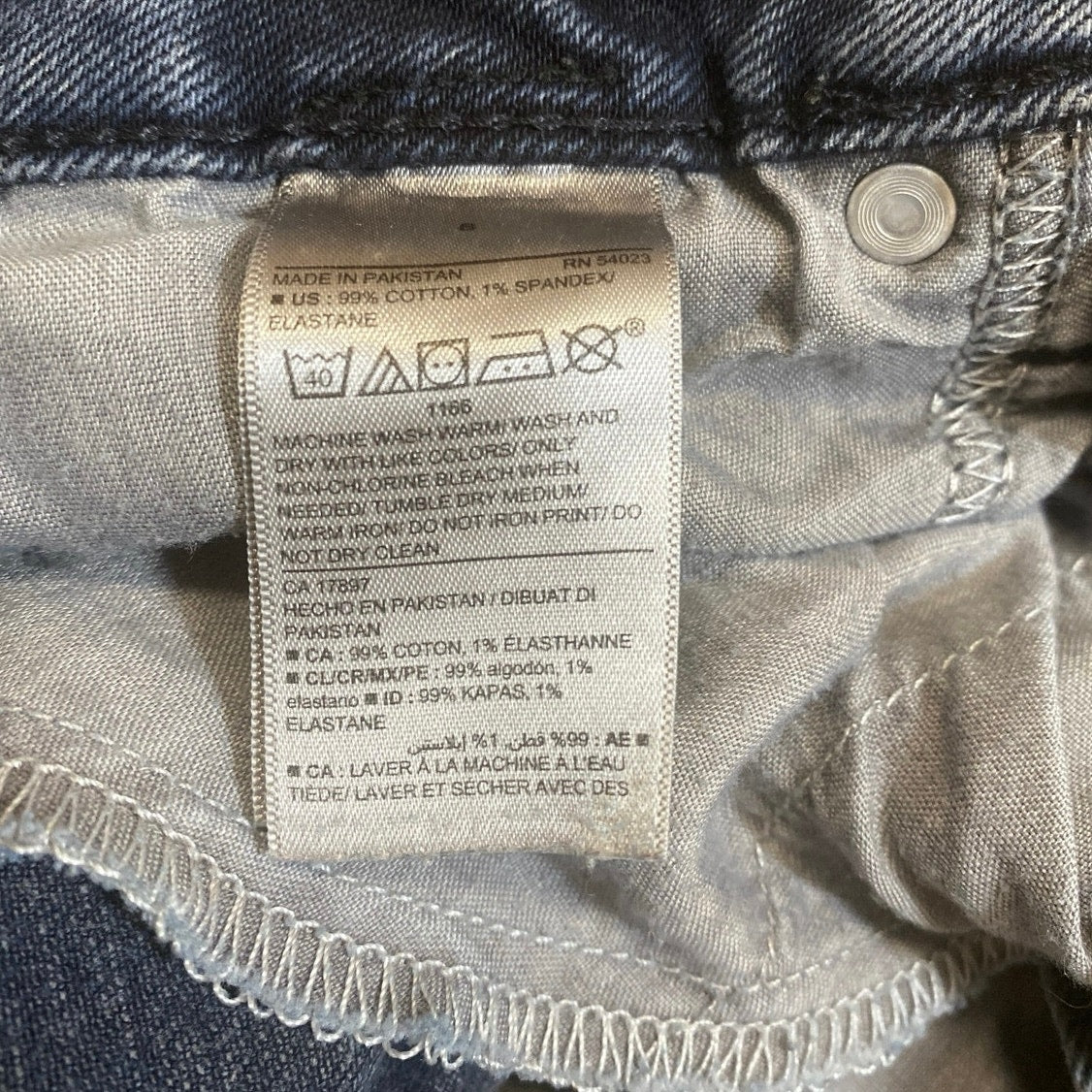Old Navy Distressed High Rise Slim Straight Dad Boyfriend Denim Jeans Pants Sz 8 - Image 6
