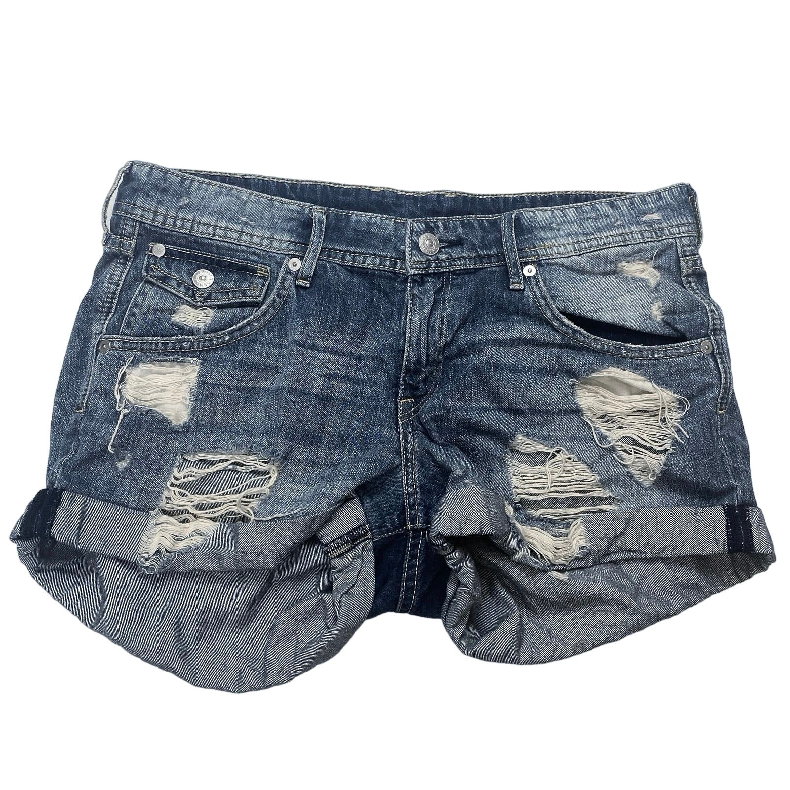 Old Navy & H&M Women's MulDenim Raw Hem Casual Mini Jean Shorts 3pc Lot Size 8 - Image 4