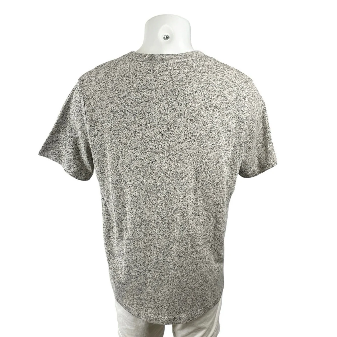 Old Navy Men's Gray Heather Short Sleeve Crew Neck Knit T Shirt Tee Top Size L - Image 3