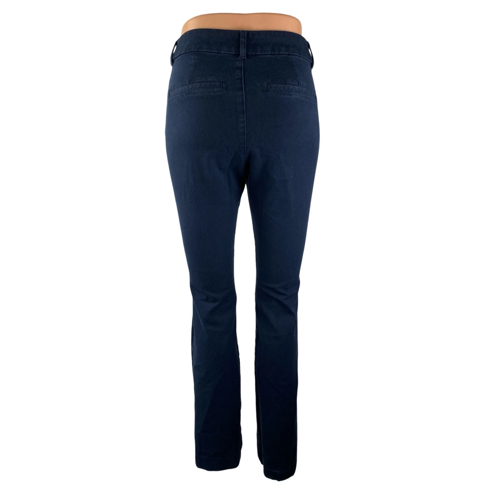 Old Navy Pixie Women's Blue High Waisted Slim Straight Trousers Pants Size 0 - Image 2