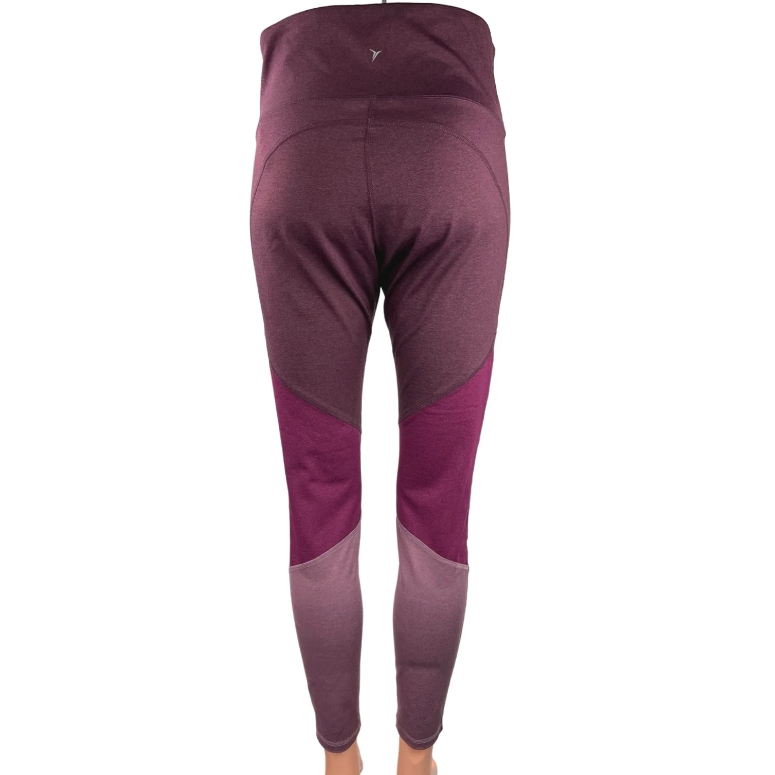 Old Navy Purple Colorblock High Waist Activewear Fitness Yoga Leggings Pants L - Image 3