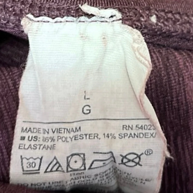 Old Navy Purple Colorblock High Waist Activewear Fitness Yoga Leggings Pants L - Image 5