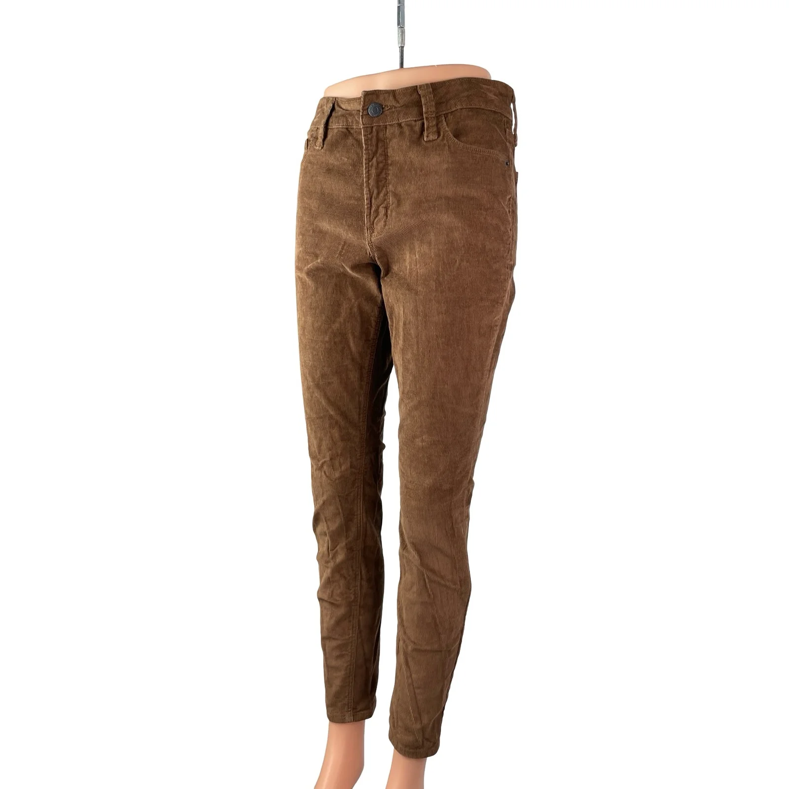 Old Navy Rockstar Corduroy Women's Brown High Rise Skinny Trousers Pants Size 6 - Image 2