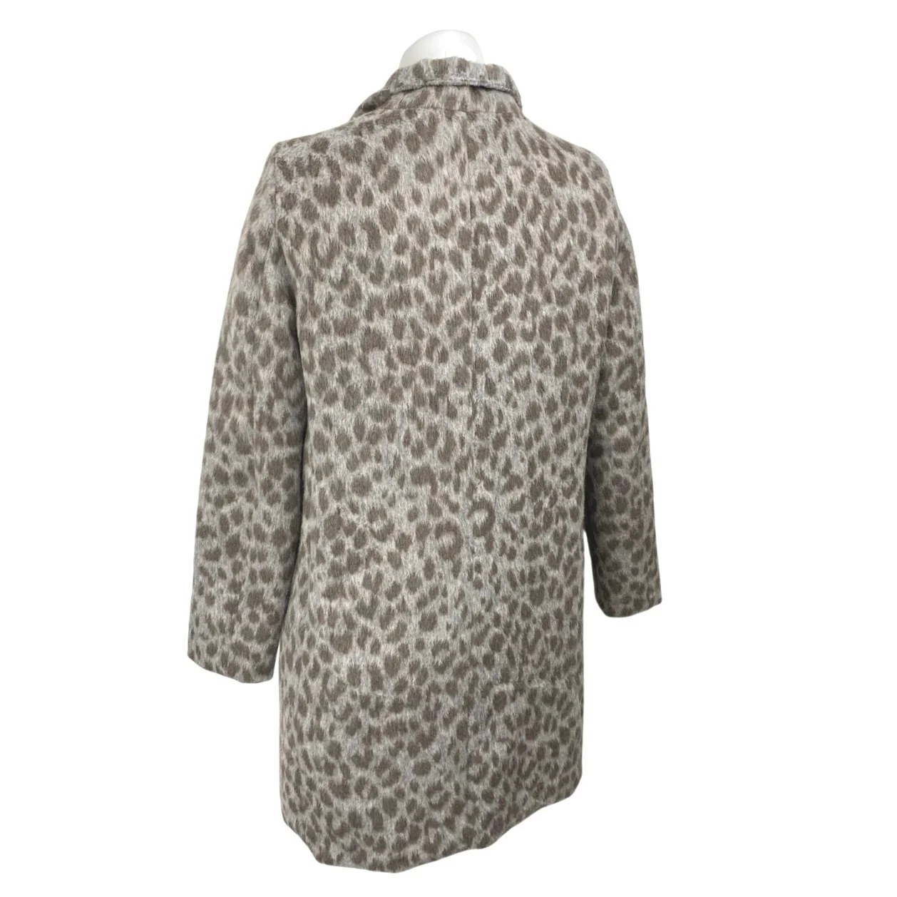 Old Navy Women's Beige Gray Leopard Soft-Brushed Cardigan Coat Jacket Size XS - Image 4