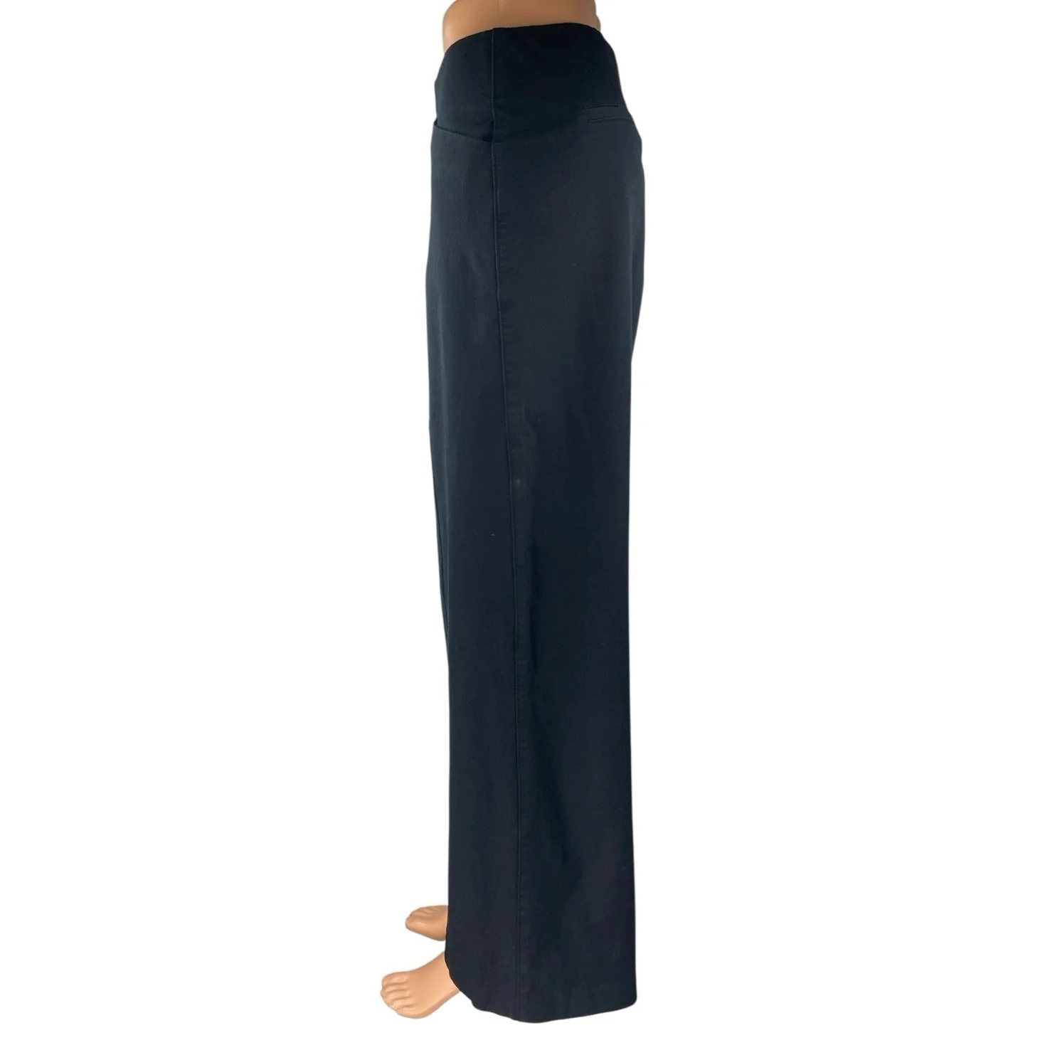 Old Navy Women's Black High Waisted Palazzo Wide Leg Trousers Pants Size L - Image 2