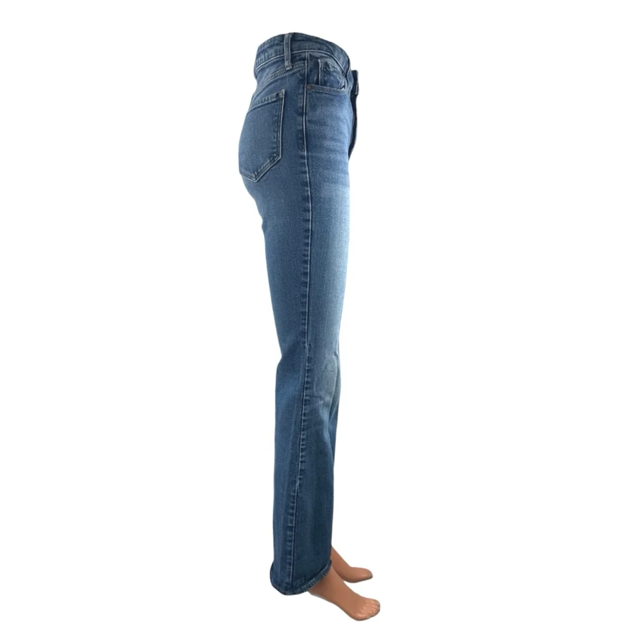 Old Navy Women's Blue High Rise Bell Bottom Bootcut Flare Denim Jeans Pants Sz 2 - Image 2
