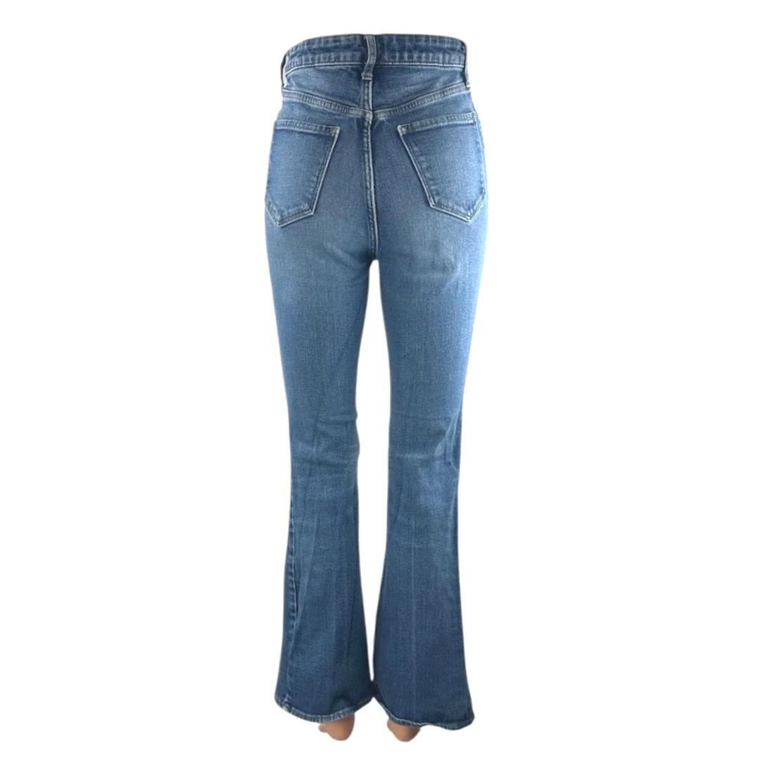 Old Navy Women's Blue High Rise Bell Bottom Bootcut Flare Denim Jeans Pants Sz 2 - Image 3