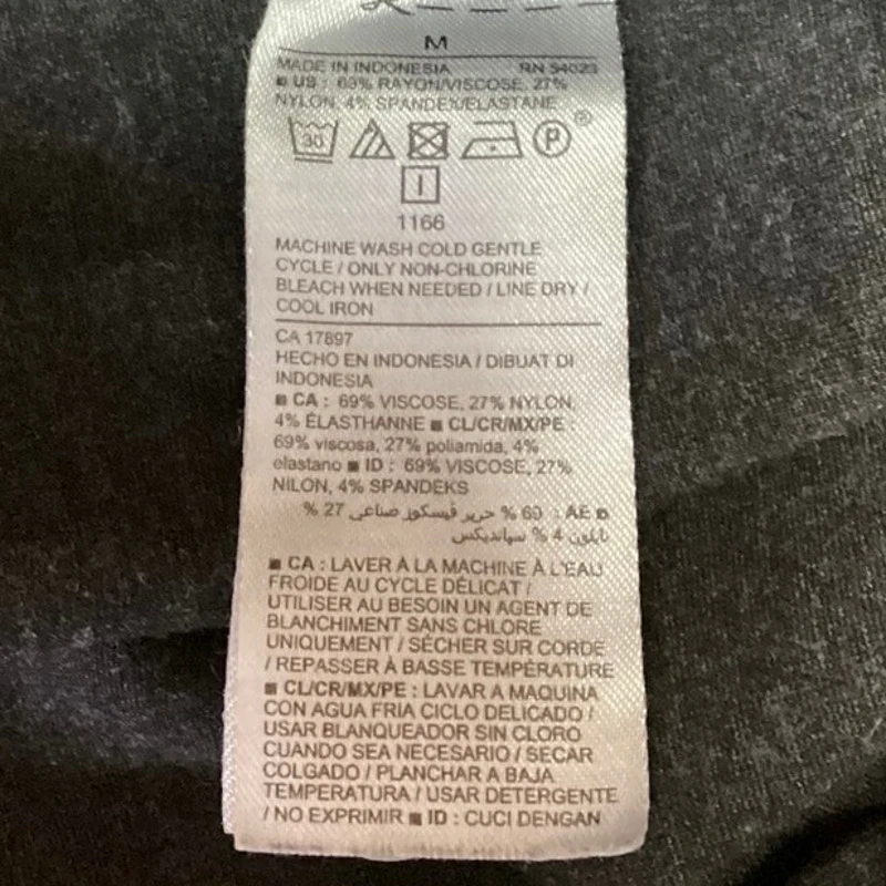 Old Navy Women's Gray Mid Rise Pull On Elastic Waist Tapered Trouser Pant Size M - Image 5