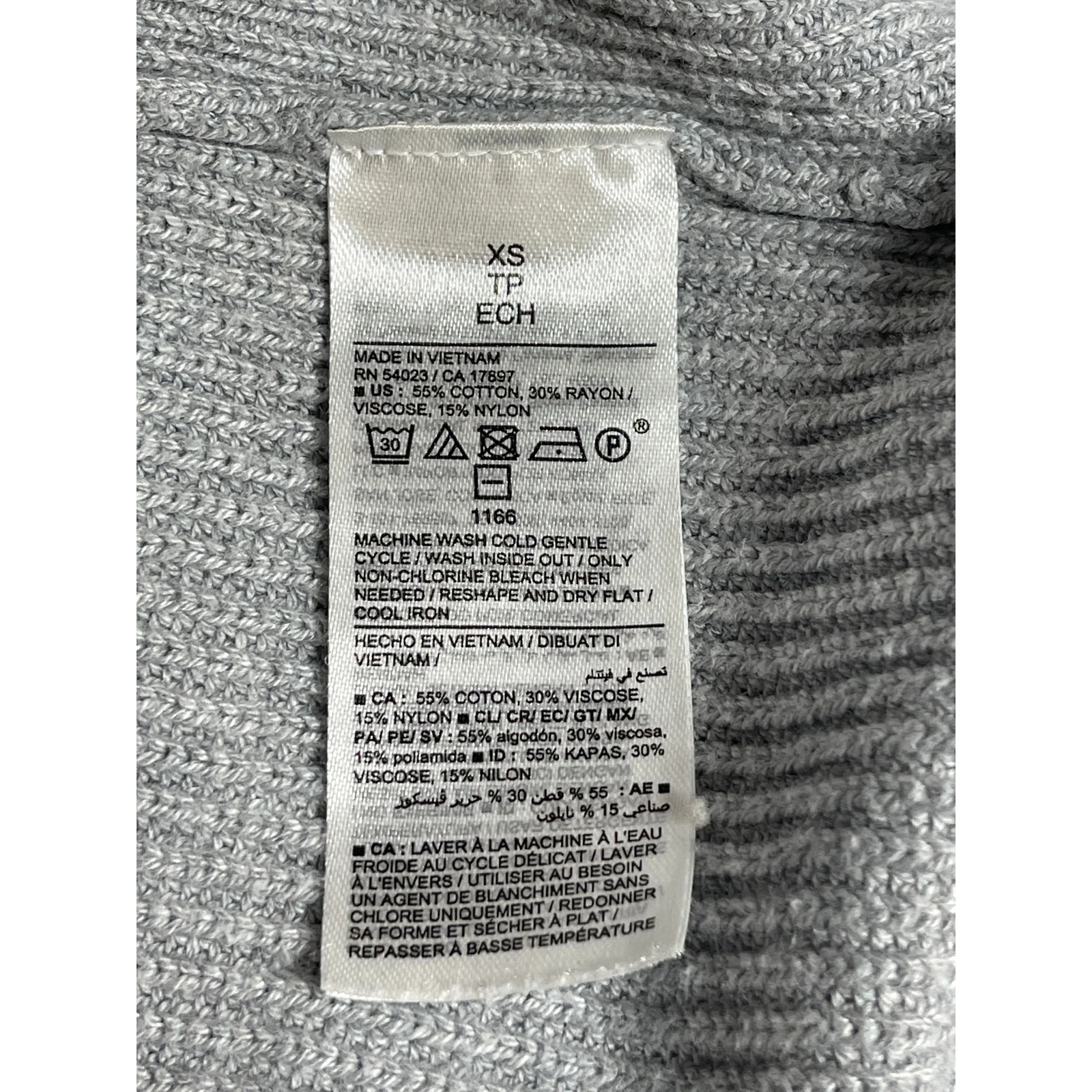 Old Navy Women's Gray Pocket Long Sleeve Open Front Knit Cardigan Sweater Sz XS - Image 4