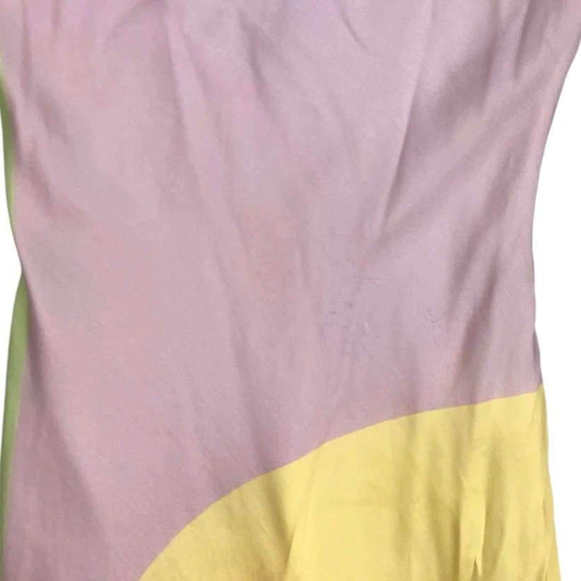 Olivia Rubin Multi Colorblock Sleeveless Square Neck A-Line Midi Tank Dress XS - Image 4