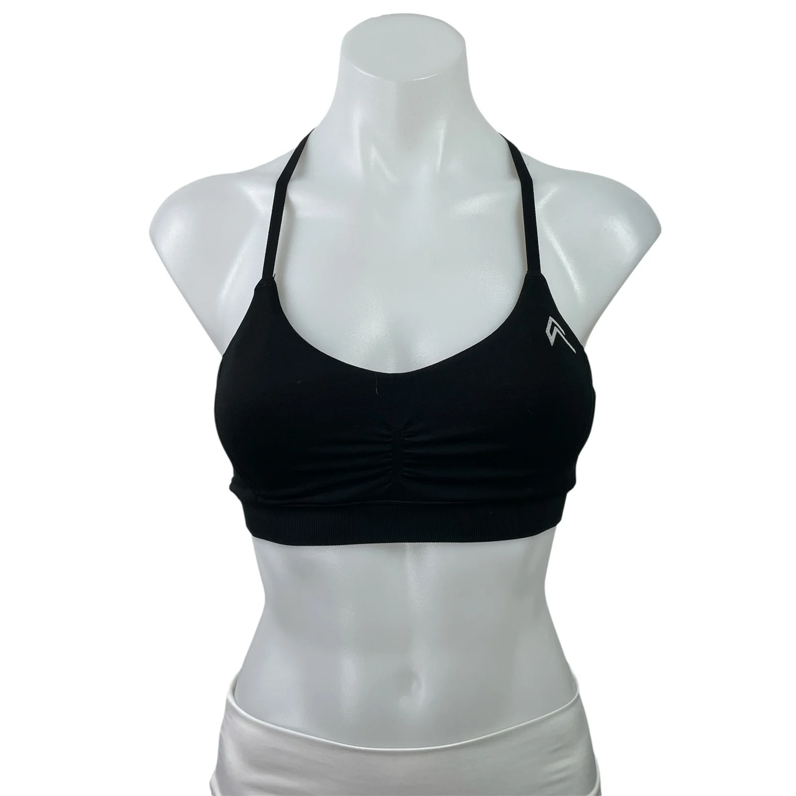 Oner Active Everyday Black Crossback Workout Active Sports Bra Crop Tank Top S